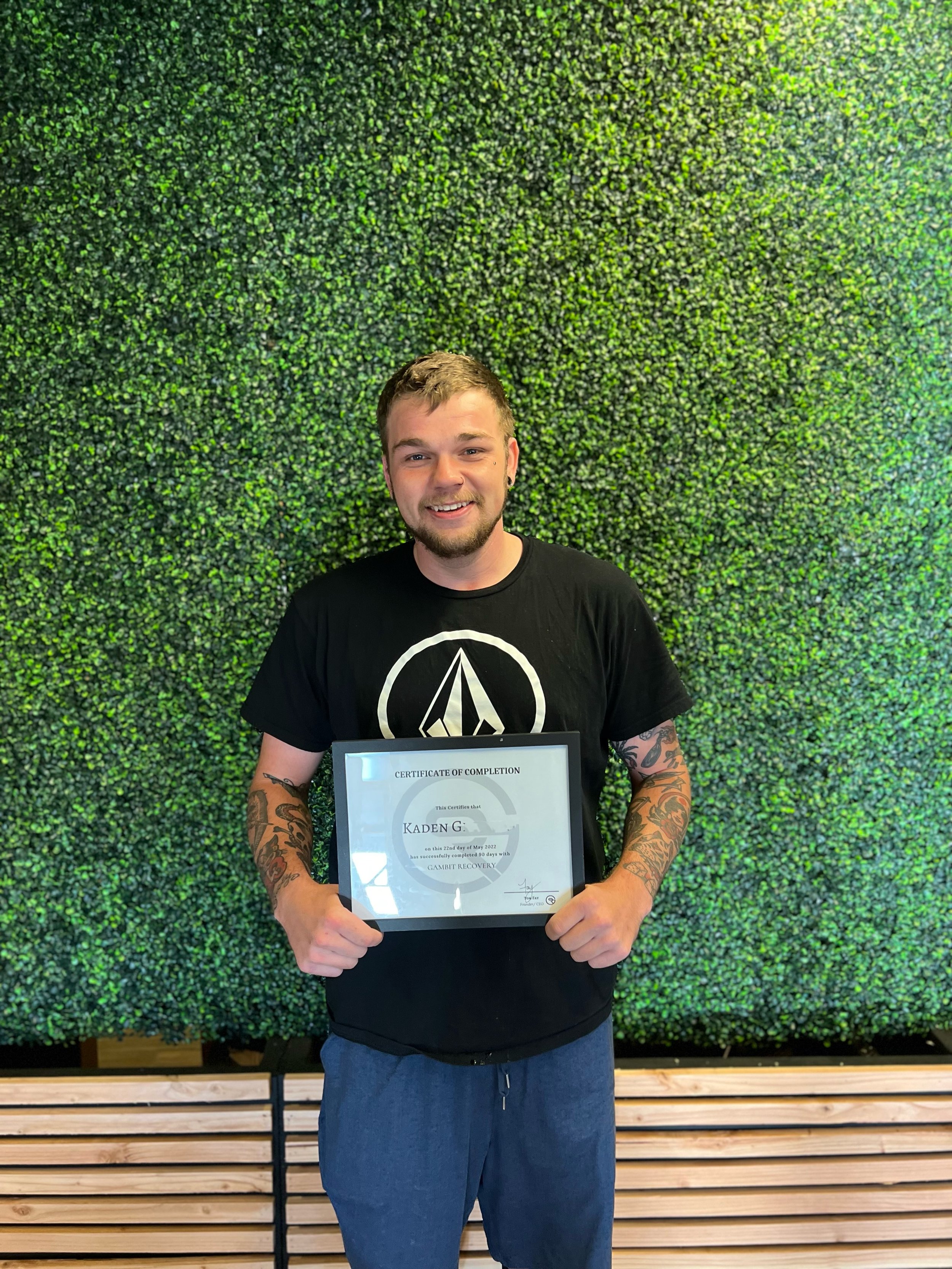 Gambit Recovery sober living resident from Sentry House in Arizona