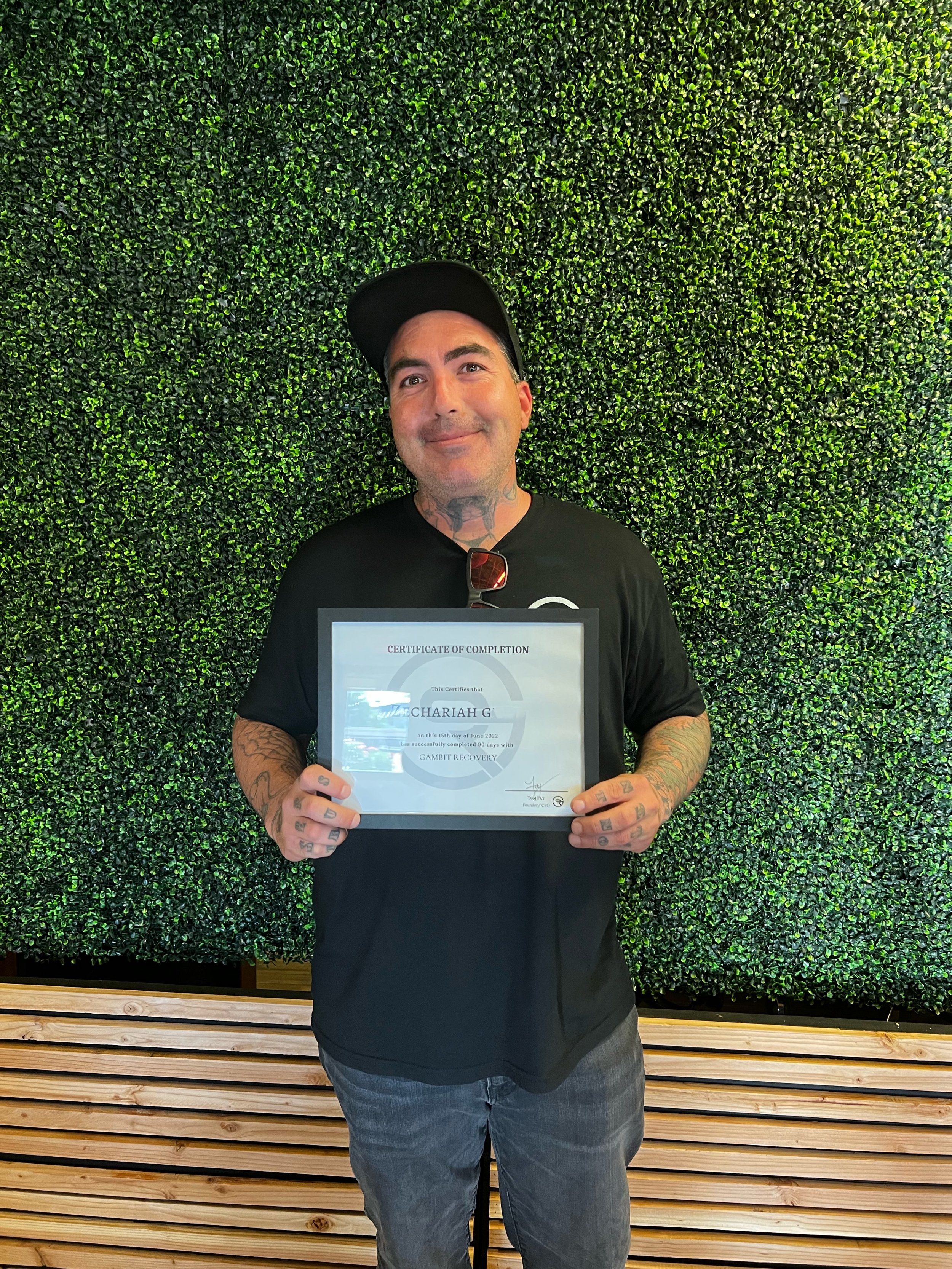 Gambit Recovery sober living resident from Legion House in Arizona