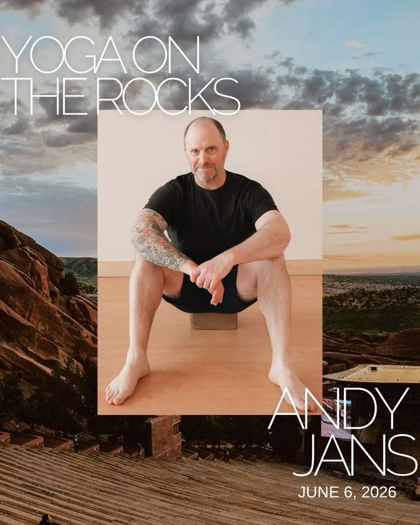 Yoga on the Rocks - June 6 Teacher Feature 
Andy Jans of @yogiandy108 

Andy is like a River celeb! He became a teacher in 2014 and has been attending Yoga on the Rocks with The River since 2016! That alone should show you how steady, consistent, and