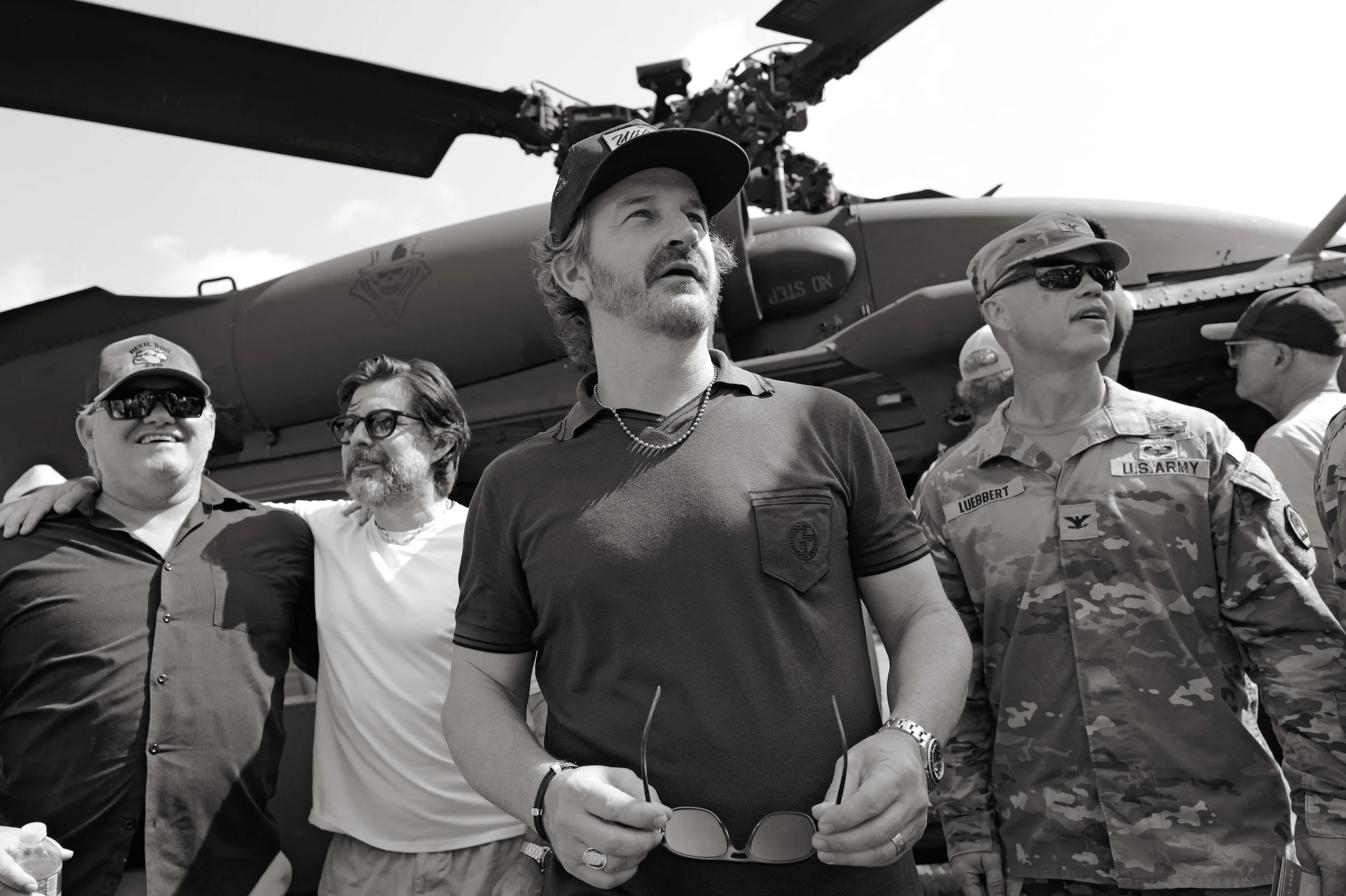 Stuntman and Military Advisor Freddie Joe Farnsworth; Band of Brothers Actors Rick Gomez and Richard Spaight Jr. , and Lt. Col. Stephen Luebbert