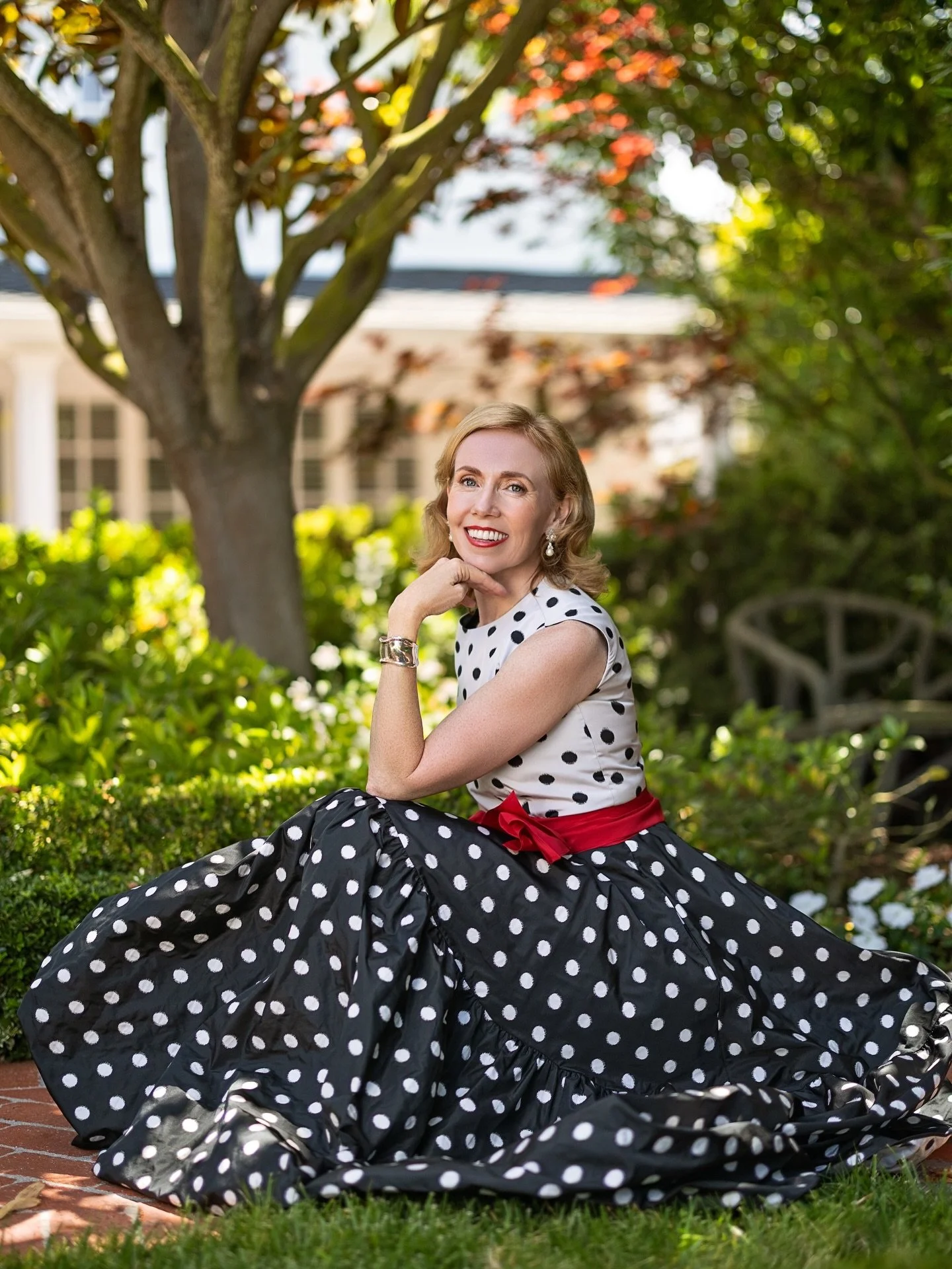 Yes, you can be a high-powered lawyer, a leader in your field, a black belt in Kenpo Karate with awards for sparring and kata&mdash;and still radiate timeless glamour in @CarolinaHerrera polka dots. Nicole Whyte embodies it all. Fashion, family, trav