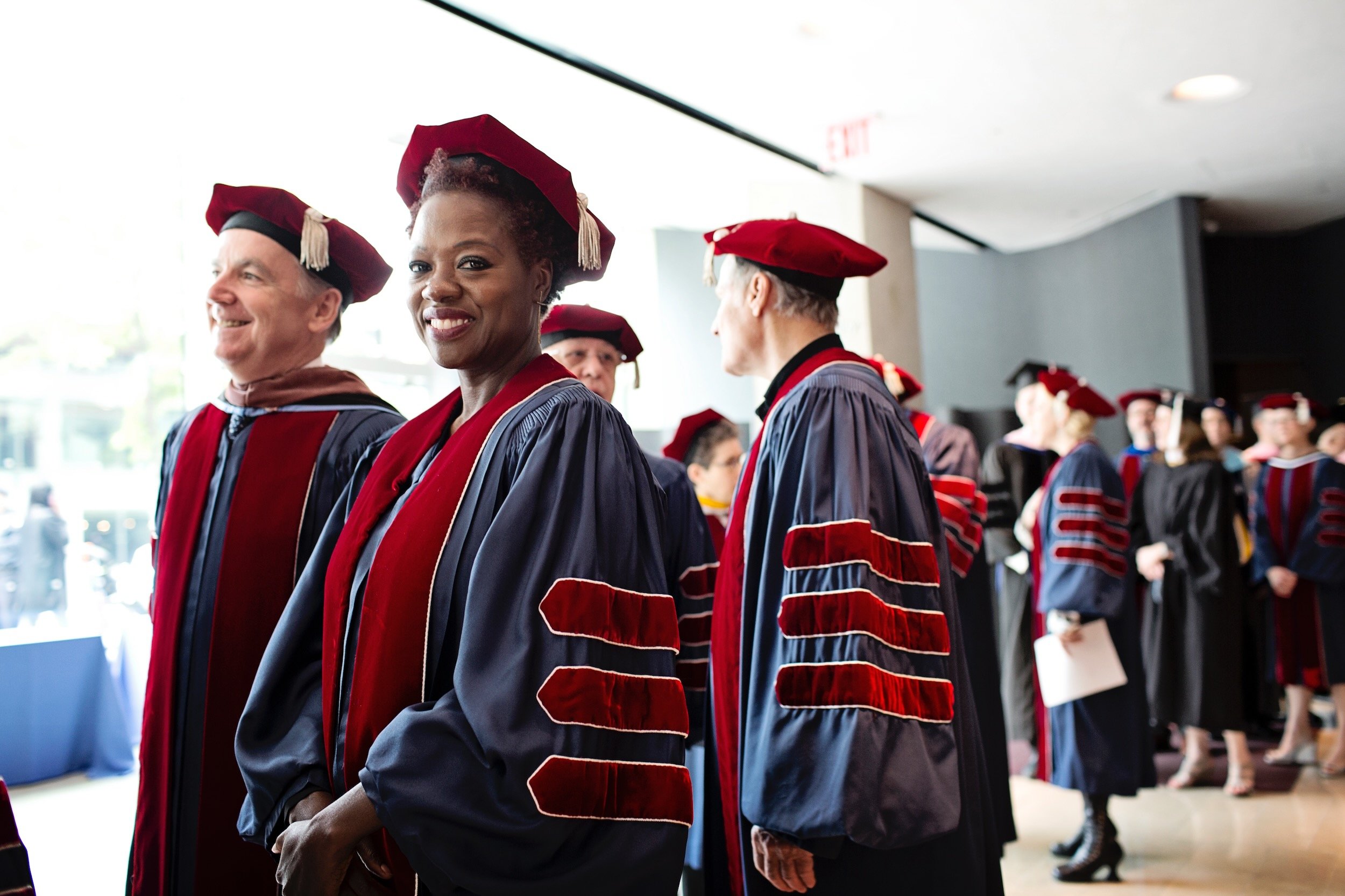 Viola Davis. Emmy, Tony, Oscar, & Golden Globe Award winning Actress and Producer. Receiving her Honorary Doctorate at The Juilliard School