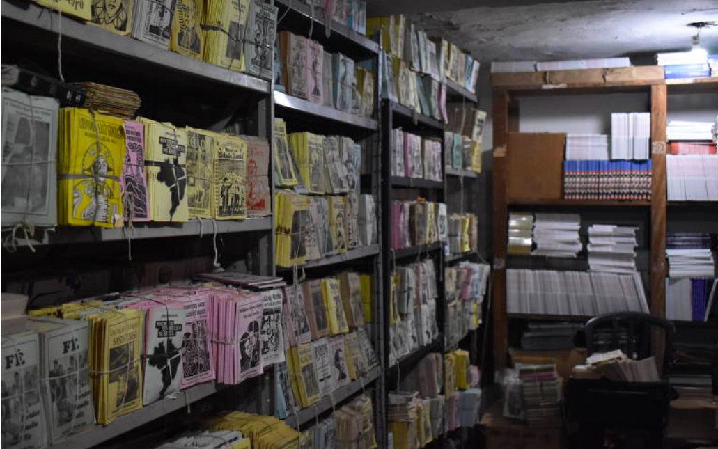 Acervo da Academia Brasileira de Literatura de Cordel, em Santa Teresa, no centro do Rio