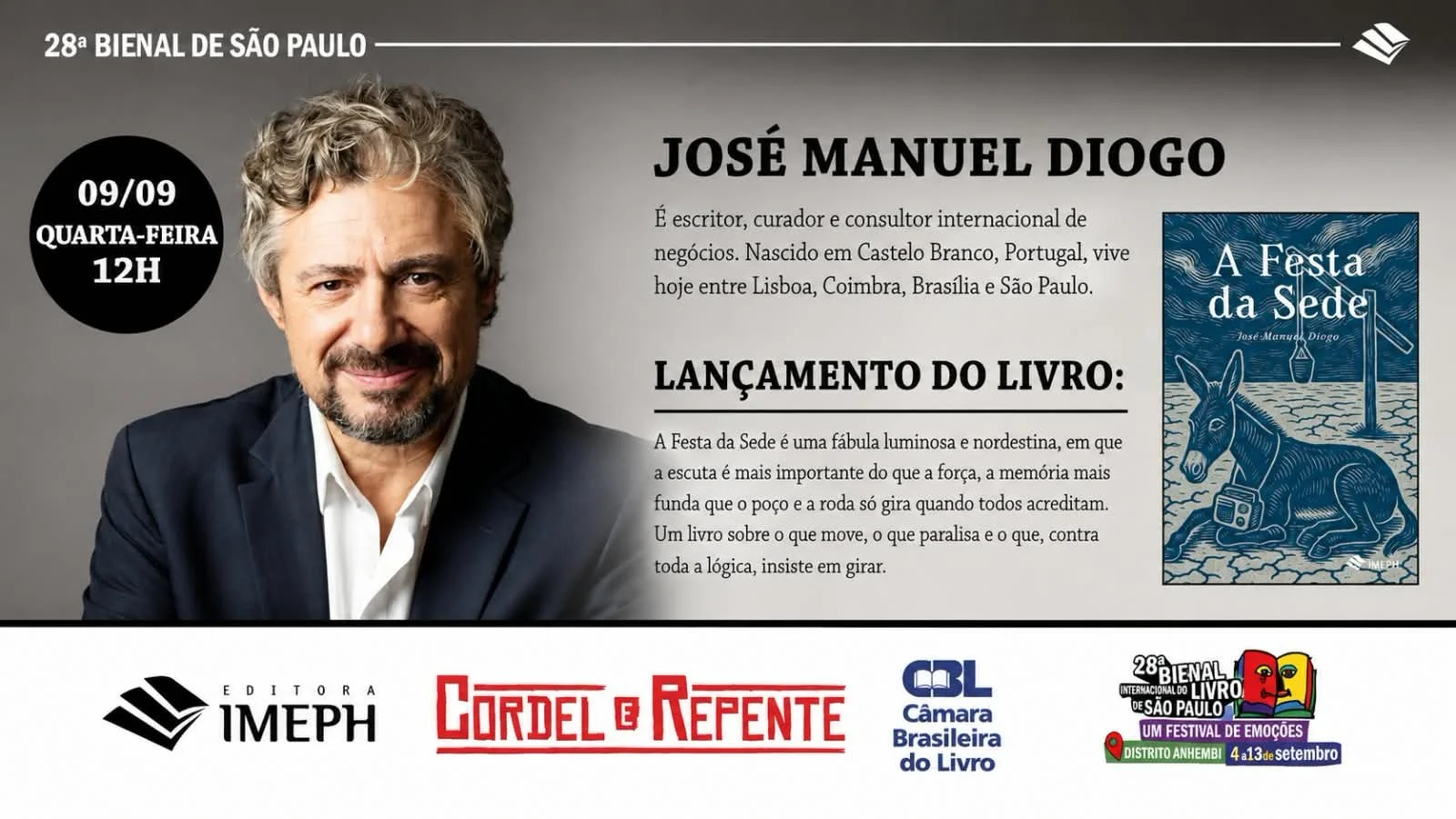 Lançamento do livro "A Festa da Sede"