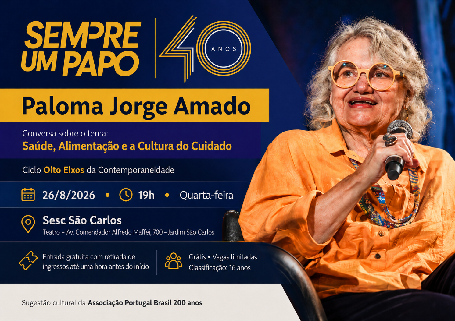 Paloma Jorge Amado fala sobre cuidado