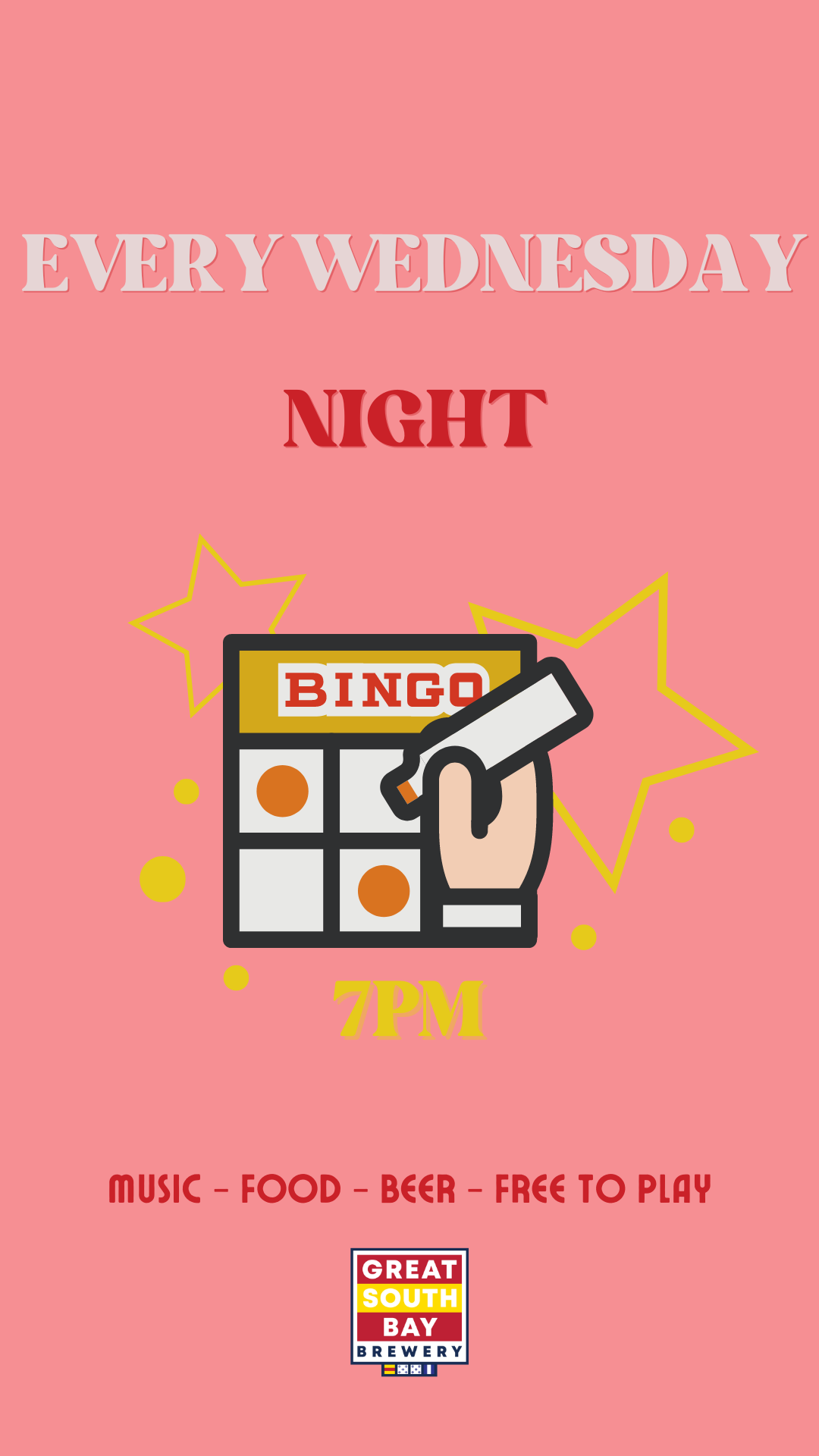 Wednesday Night Bingo 