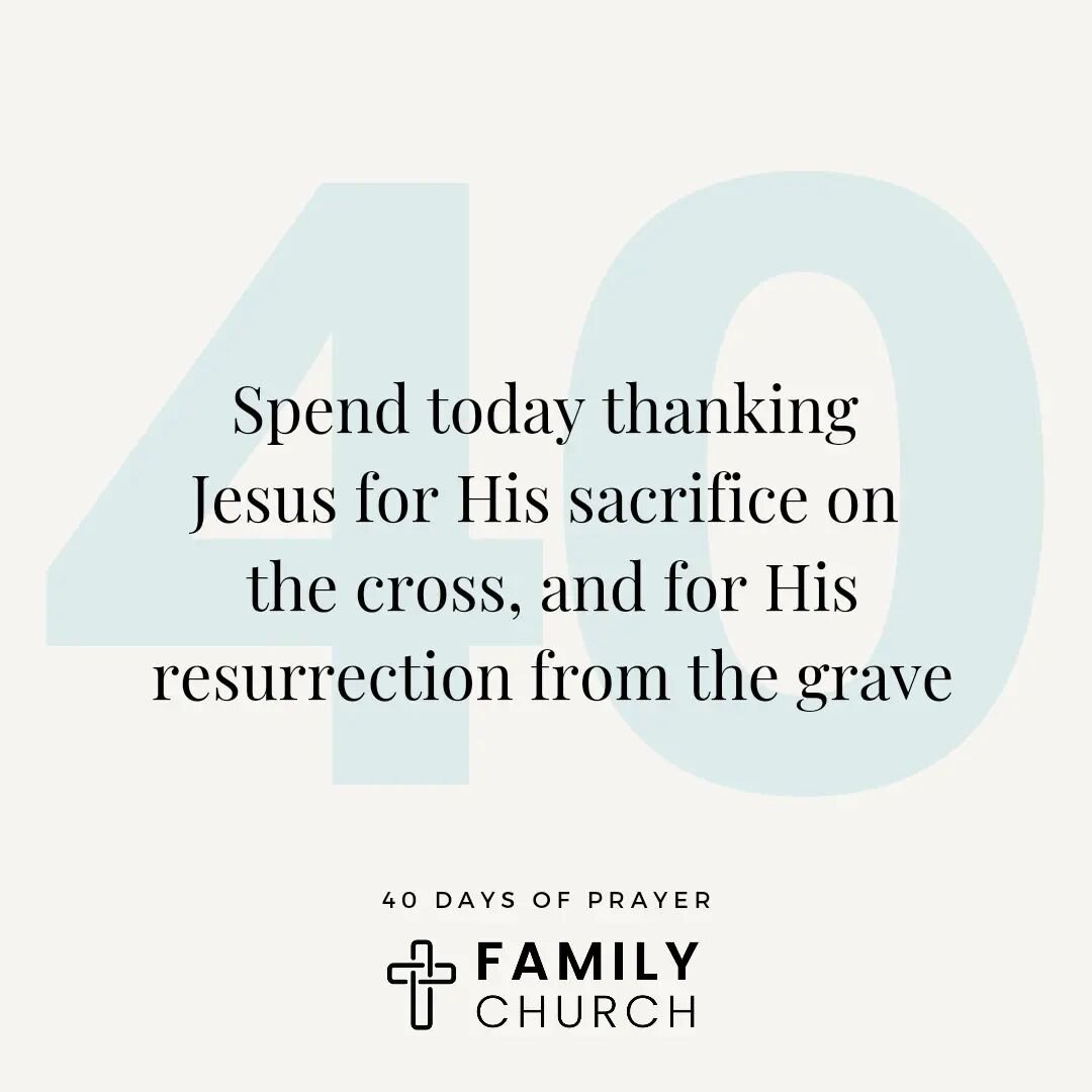 Thankful for His sacrifice! Looking forward to worshipping with everyone tomorrow morning at 10AM!