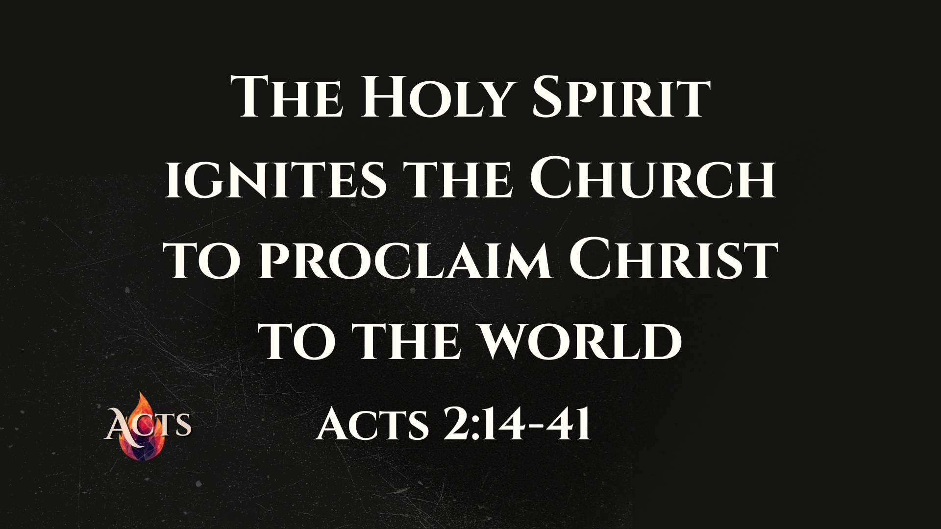 Acts 2:14-41