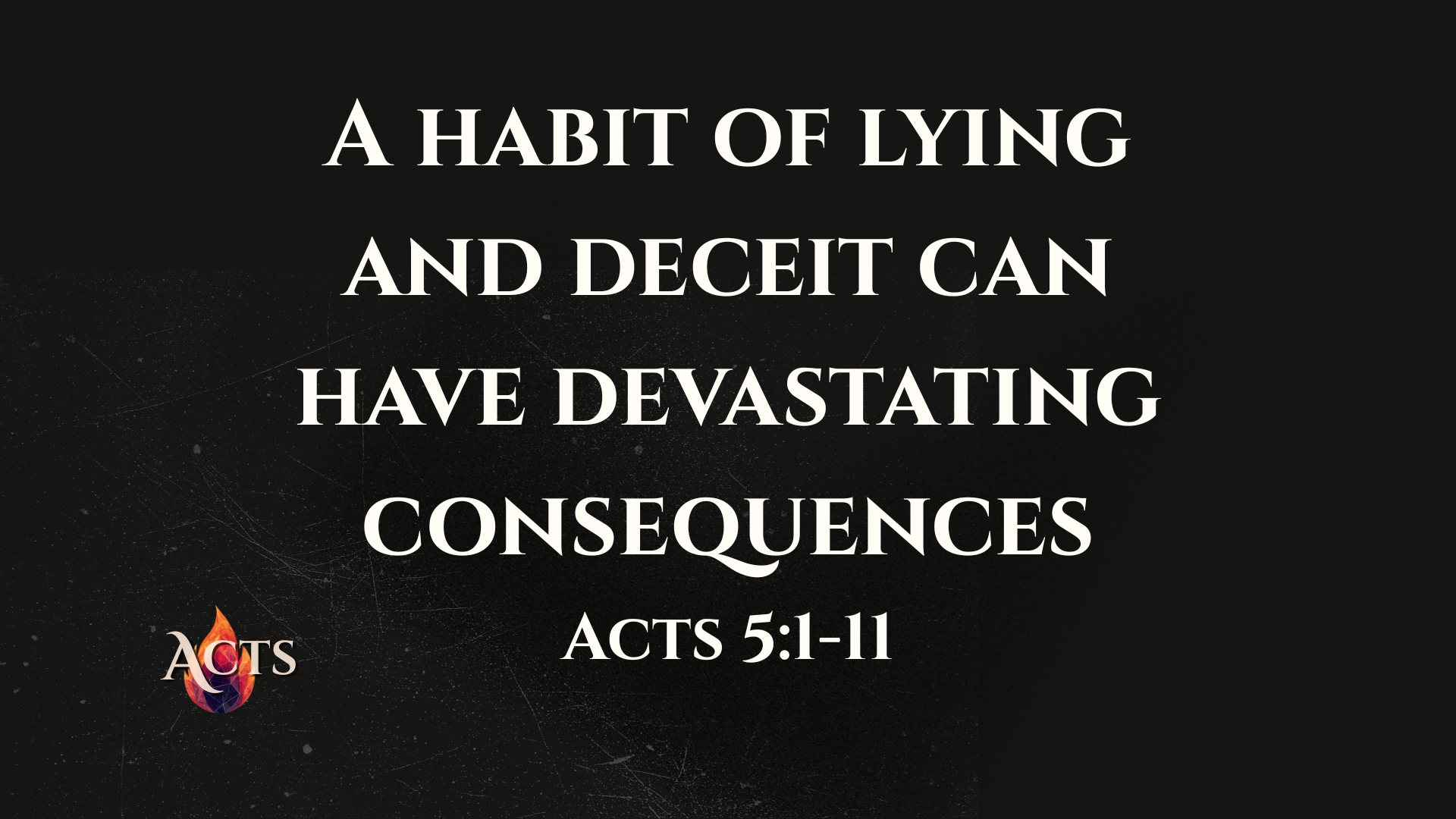 Acts 5:1-11