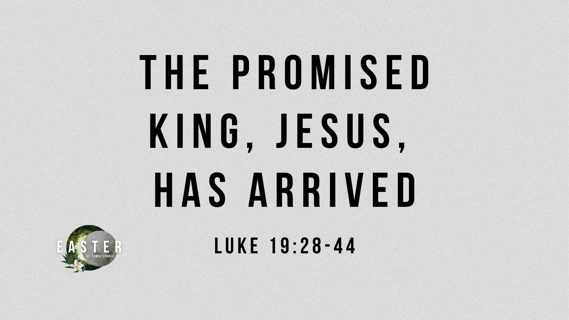 Luke 19:28-44