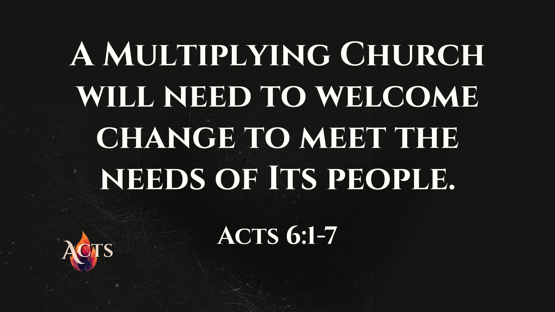 Acts 6:1-7