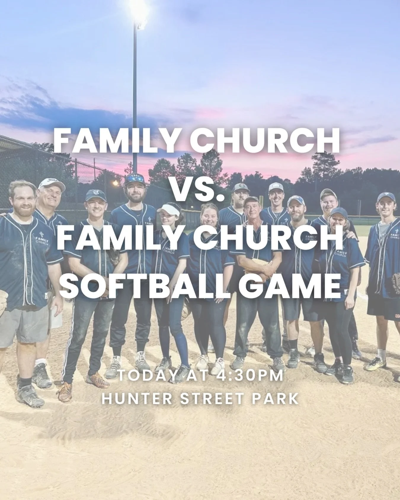 Our Blue and Grey teams will play each other today at 4:30! Come cheer them on and bring a chair and dinner for a time of fellowship and fun afterwards!! We will have tables to use.

📍Hunter Street Park

#afamilychurch #apexnc