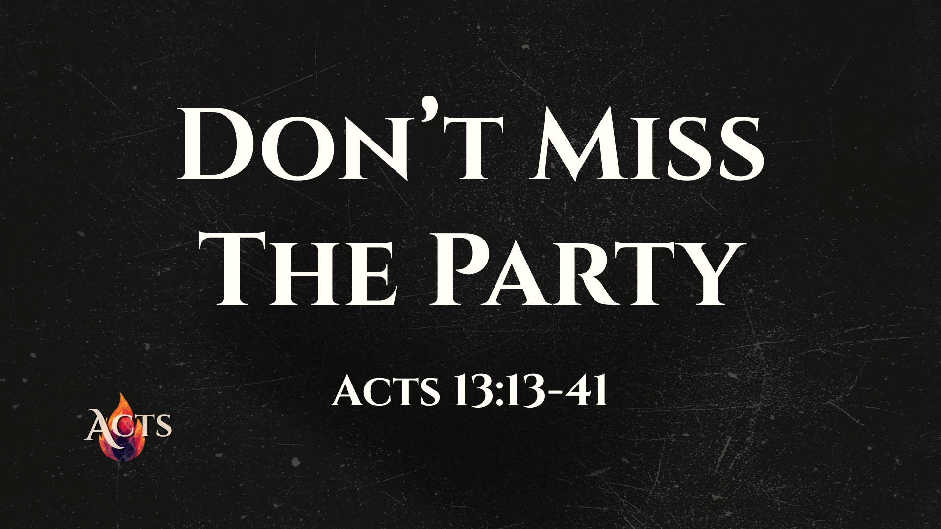 Acts 13:13-41