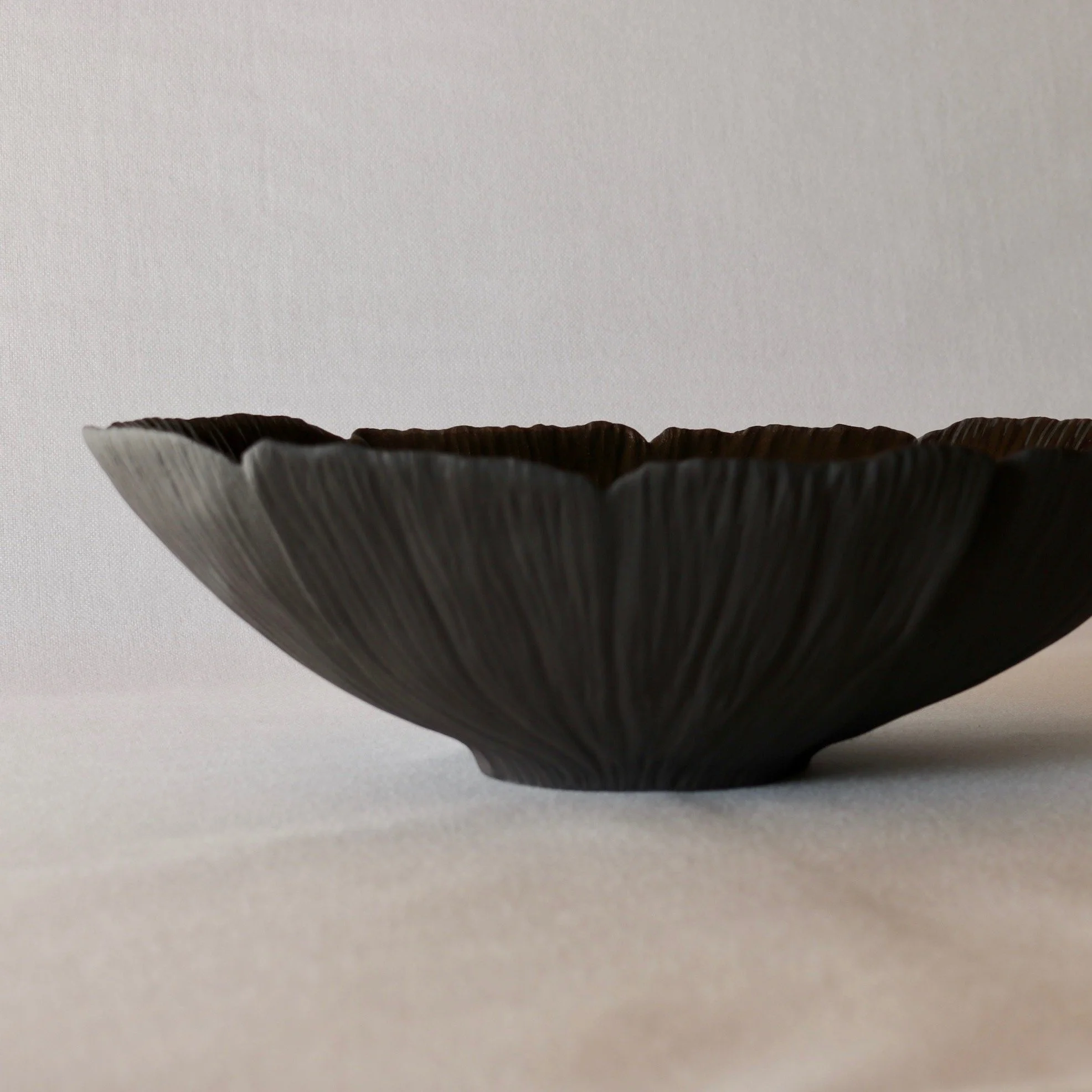 ceramic black flower bowl 1.jpeg
