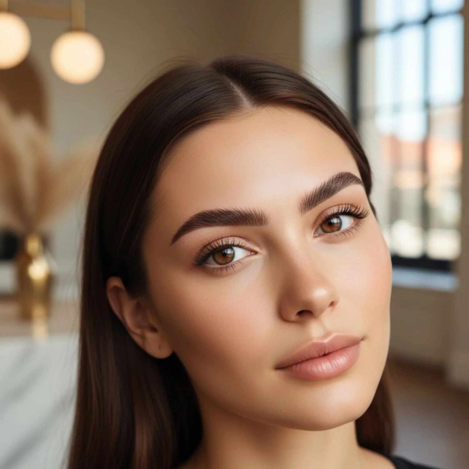 Hairstrokes and shading combo brow tattoo Newcastle Australia