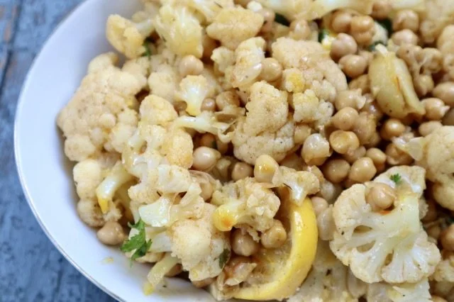 Cauliflower and Chickpea Marinated Salad