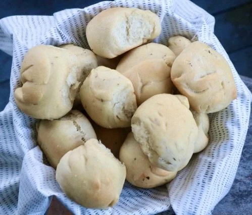 Dinner Rolls in bread basket