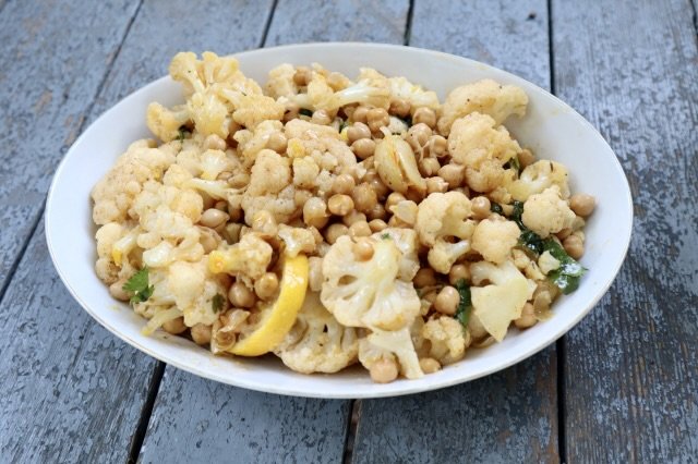 Cauliflower Chickpea Marinated Salad 