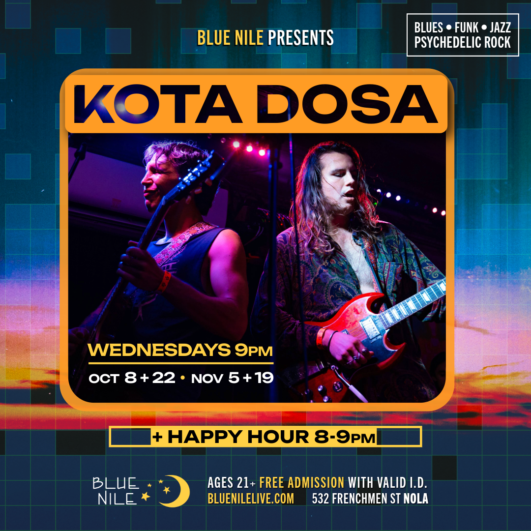 Kota Dosa • WEDS OCT. 22 • @9PM