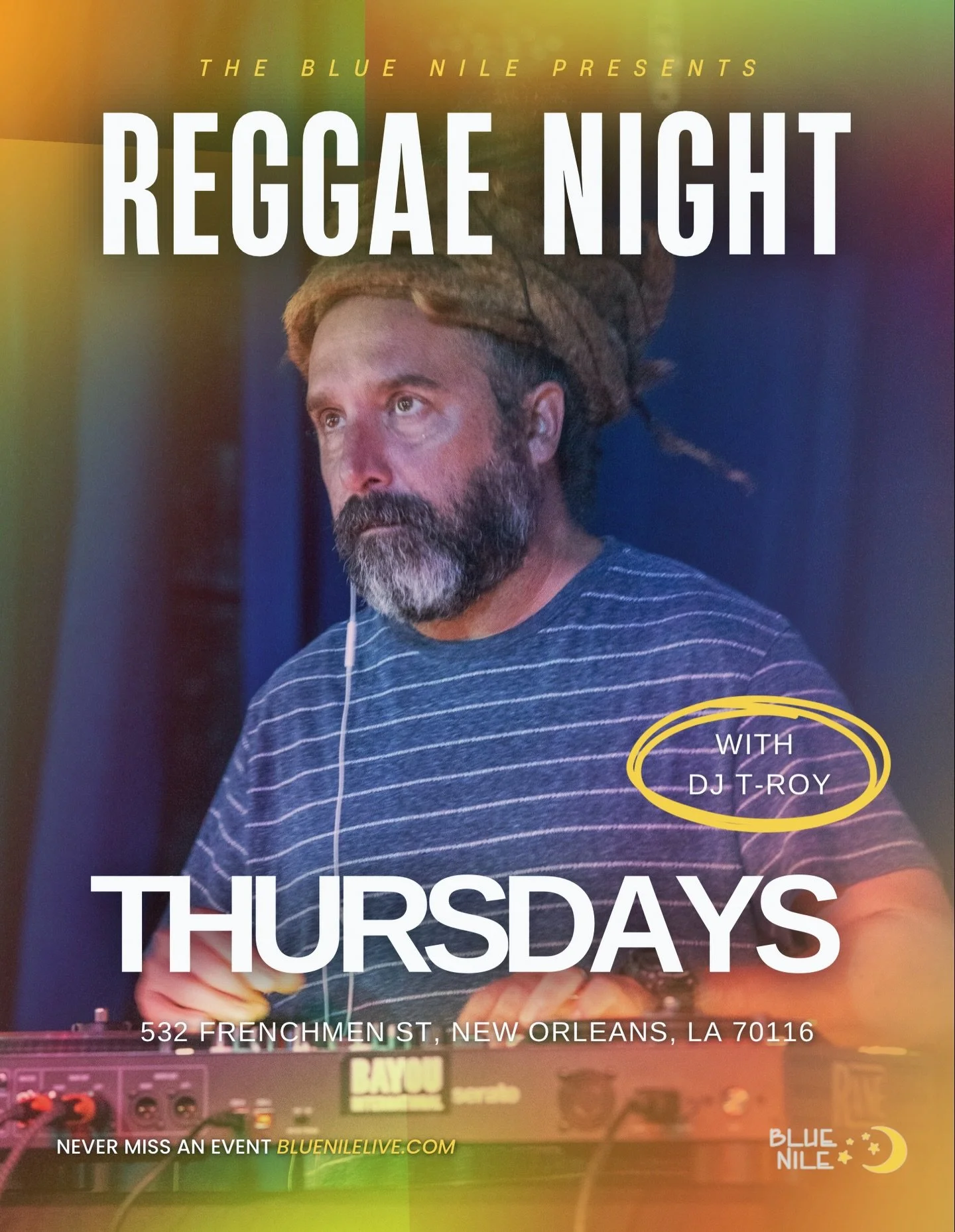 🕺 Feel the heat&mdash;Reggae rhythms turn Thursdays into a full-on vibe!

📍532 Frenchmen, NOLA 

🌙 Follow @bluenilenola for all updates &amp; happenings!

#NOLAMusic #FrenchmenStreet #LiveMusicNOLA