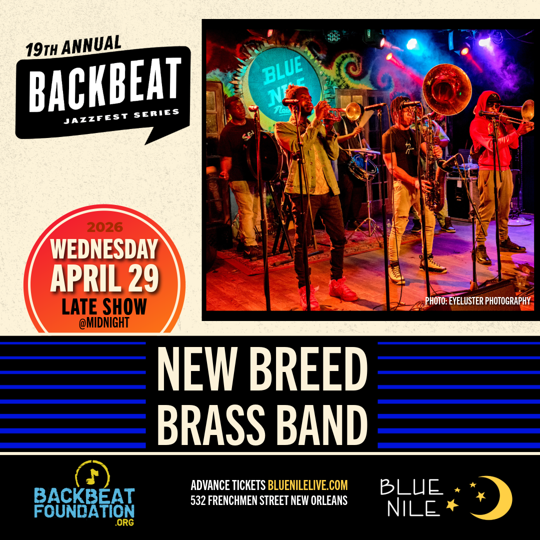 New Breed Brass Band • WEDS APR. 29 •  @MIDNIGHT