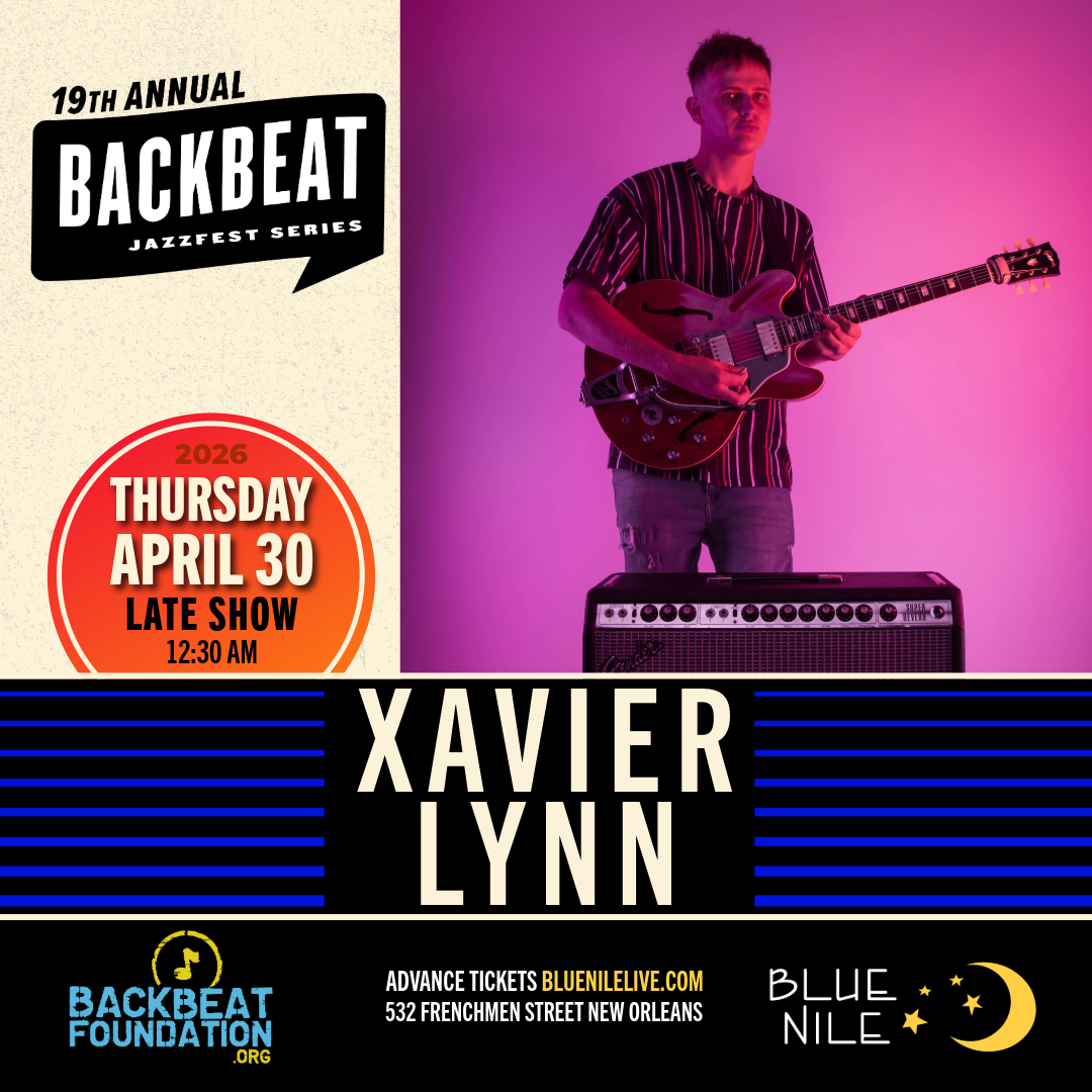 Xavier Lynn • LATE SHOW  THURS APR.30 • @12:30AM