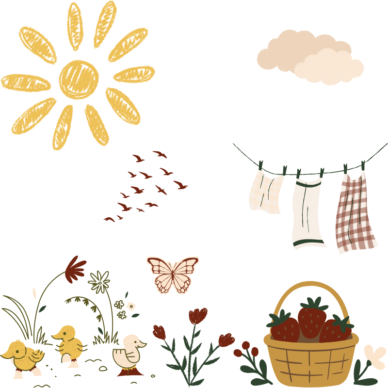 The Green Hearth Witch Fresh linen on the clothesline on a sunny afternoon.