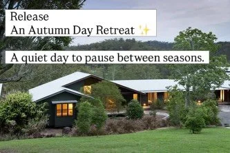 Release: An Autumn Day Retreat ✨

A quiet invitation to mark the turning of the season.

On Sunday 22 March we gather at Temple Retreat in Pullenvale to honour the Autumn Equinox &mdash; a moment of balance, completion and gentle release.

Guided by 