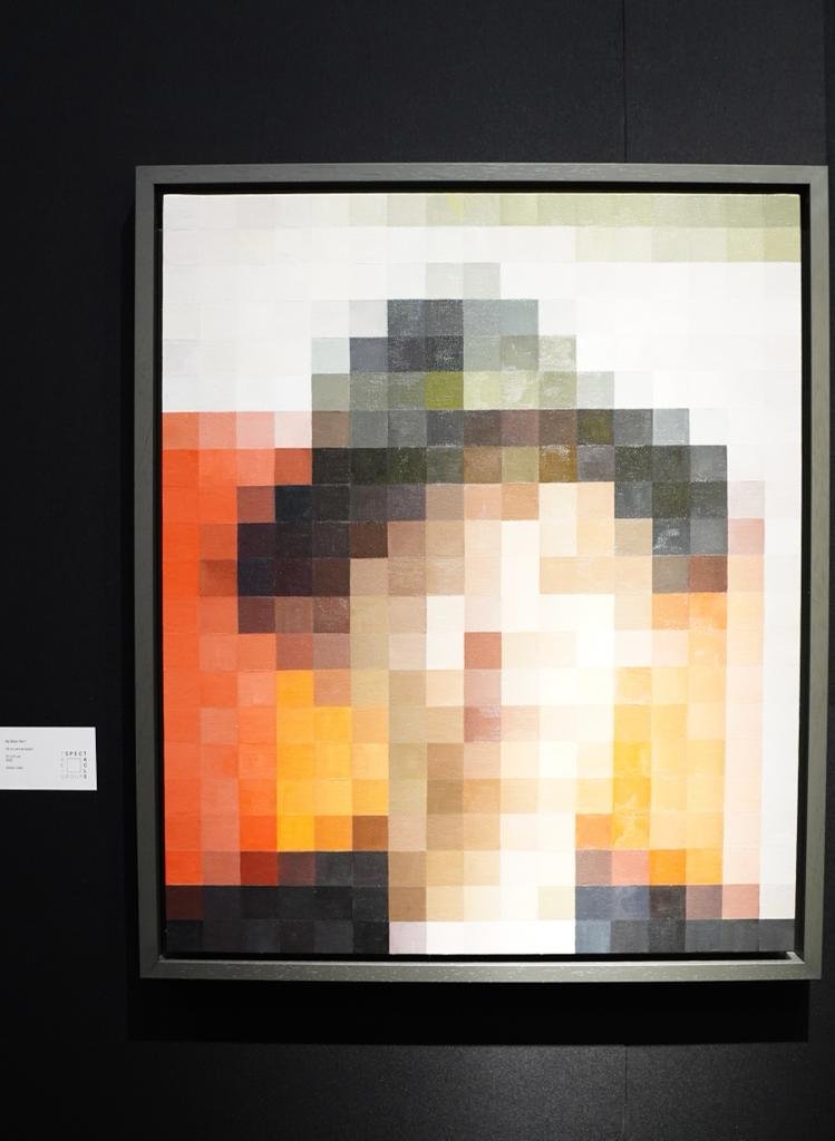 My Black Hat 1, 2022, Oil on Canvas Board, 51cm x 61cm