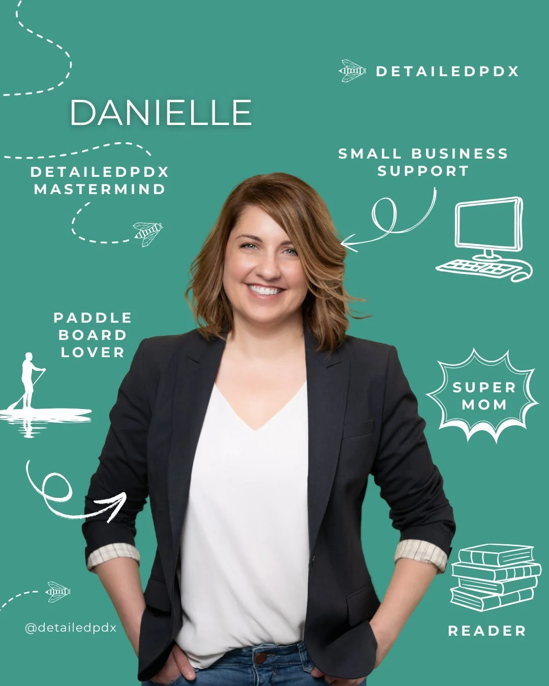 Detailed Spotlight: Danielle Montgomery

Meet Danielle &mdash; founder, CEO, and the heart behind DetailedPDX. From big-picture strategy to in-the-weeds problem solving, Danielle does it all. She&rsquo;s the driving force that keeps our systems smoot