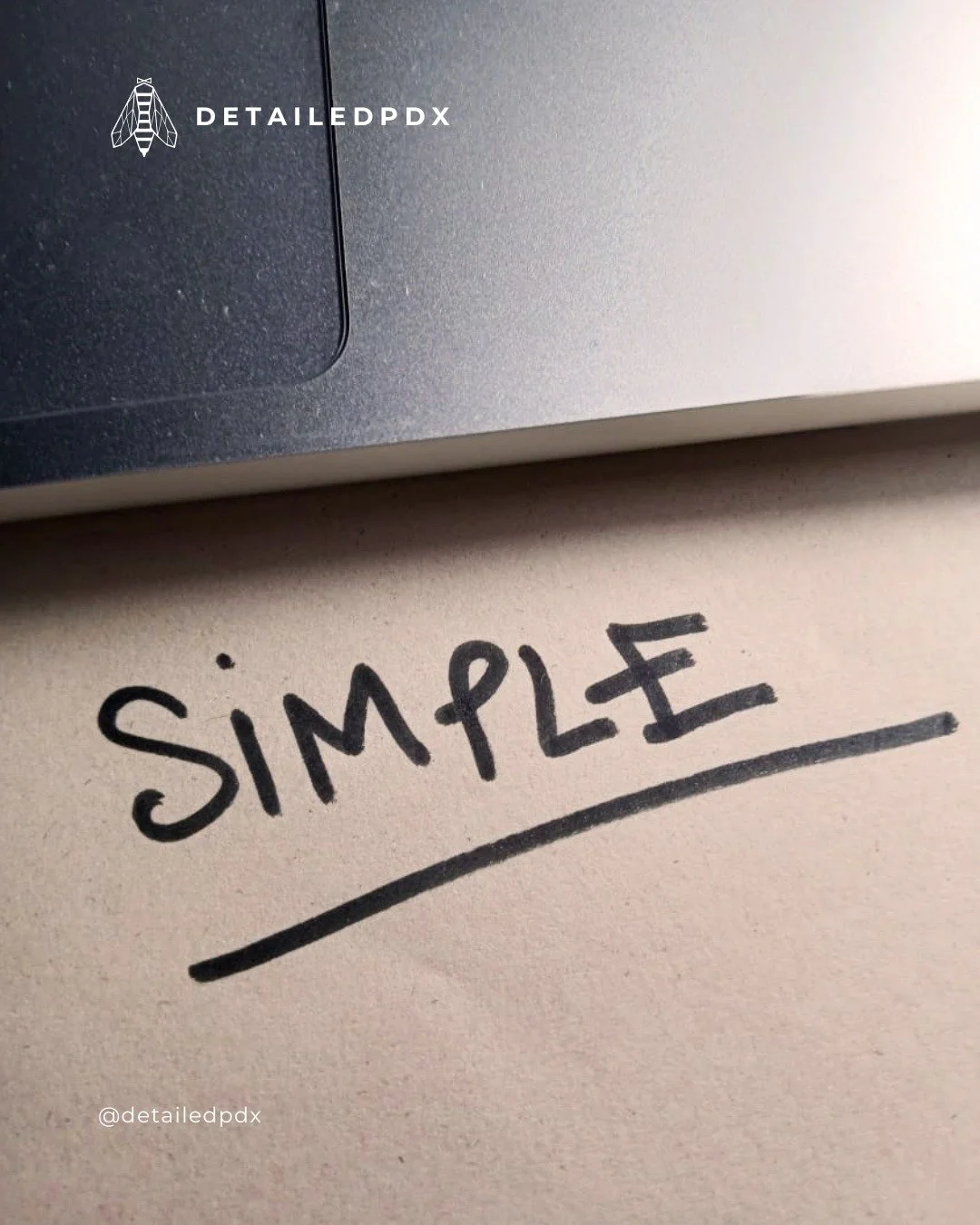 A quick reminder that the simple solution is often the best one!

#SmallBusinessSupport #DetailedPDX #SmallBusiness #WomenOwned #SmallBusinessOwner