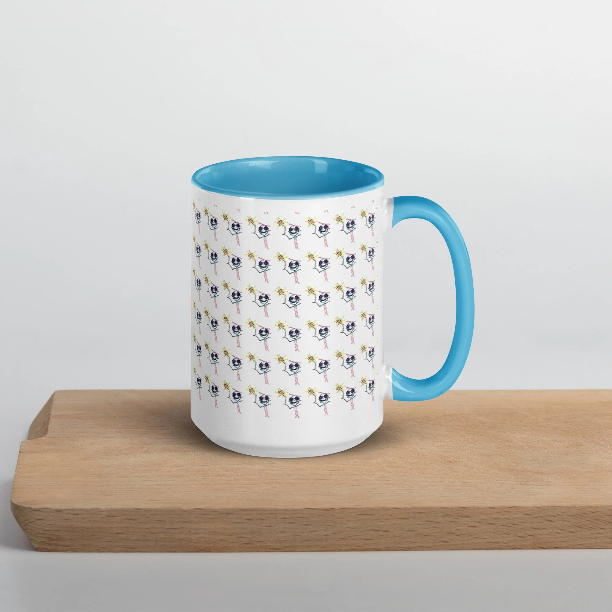 Flower Power Mug with Color Inside (Click on Image)