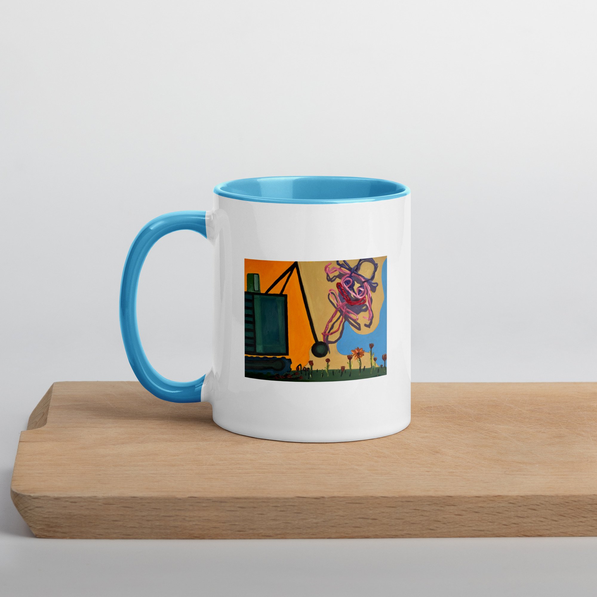 (Doing) Damage Mug with Color Inside - Available in 2 sizes and multiple colors (Click on image)