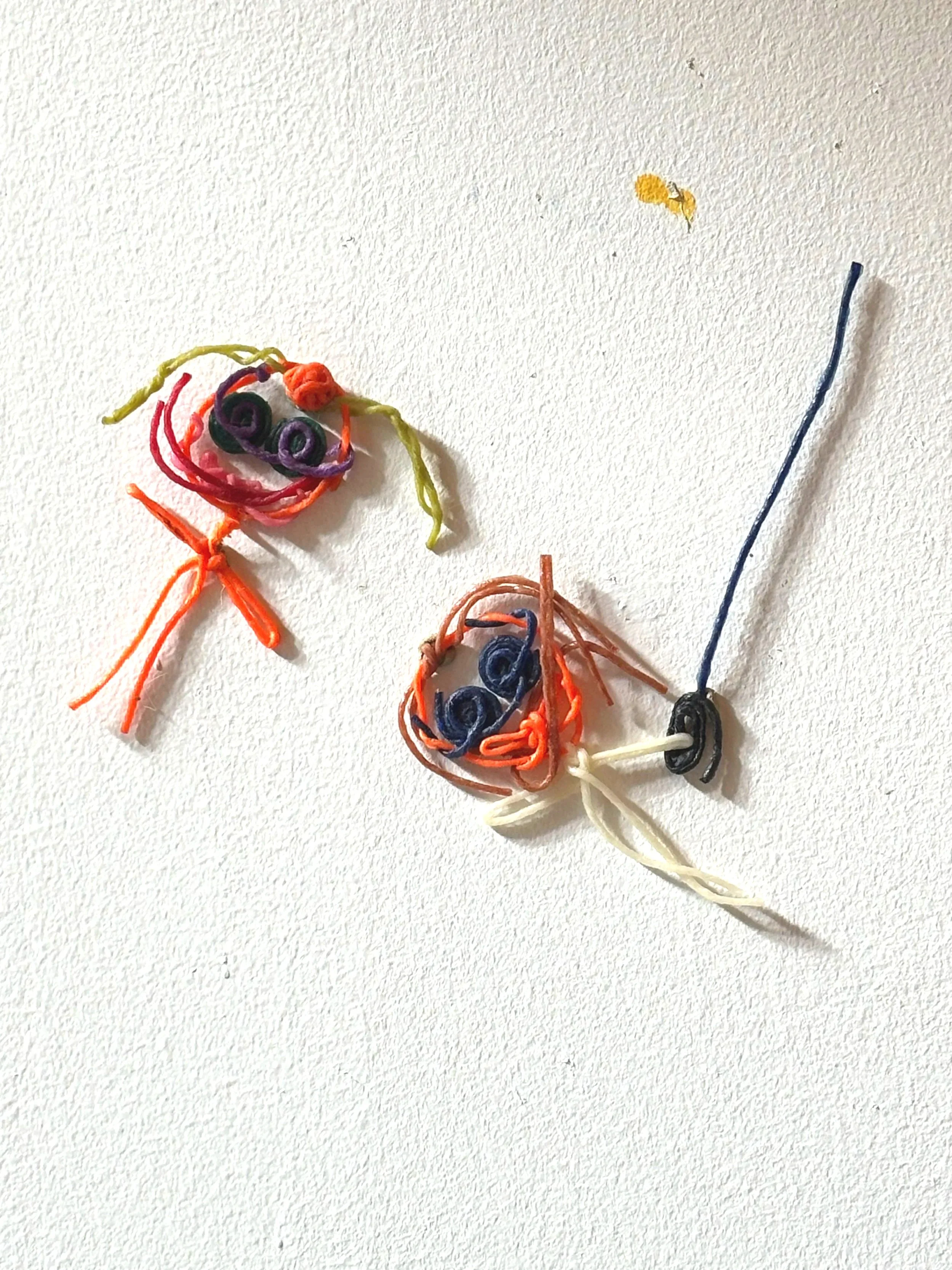 Wax-string figure lit with dramatic directional lighting to study shadow before painting, by Mari Jae
