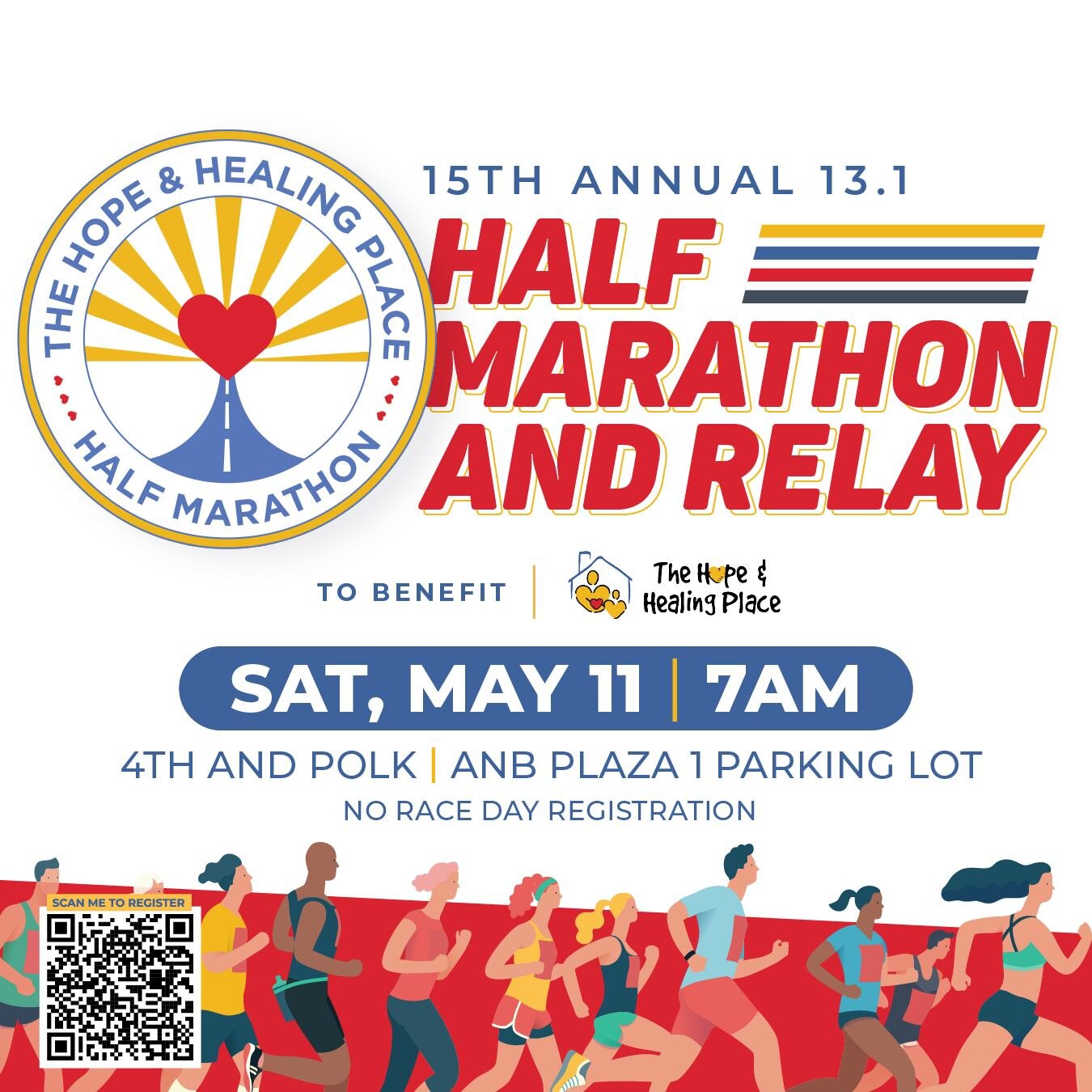 Get ready to tie those laces and join us for our 15th annual half marathon supporting Hope and Healing Place! 

This event is about coming together to remember loved ones and support our community with free grief resources. Whether you're running to 