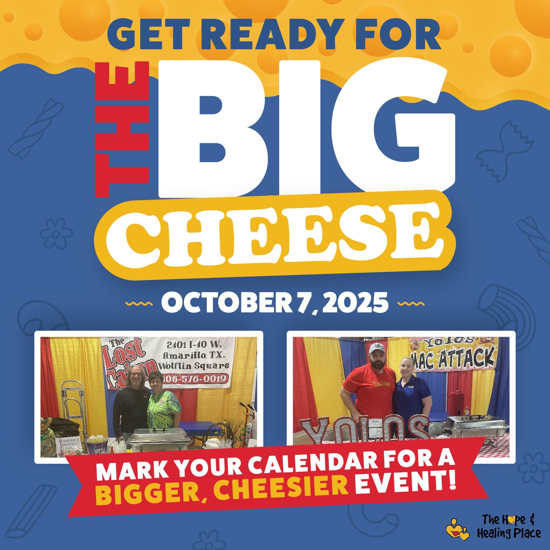 When a child is grieving, even small moments of connection matter.
That&rsquo;s what The Big Cheese helps make possible.

Every bite, every sponsor, every smiling face in the room helps create space for healing.

Right now, we&rsquo;re looking for ev