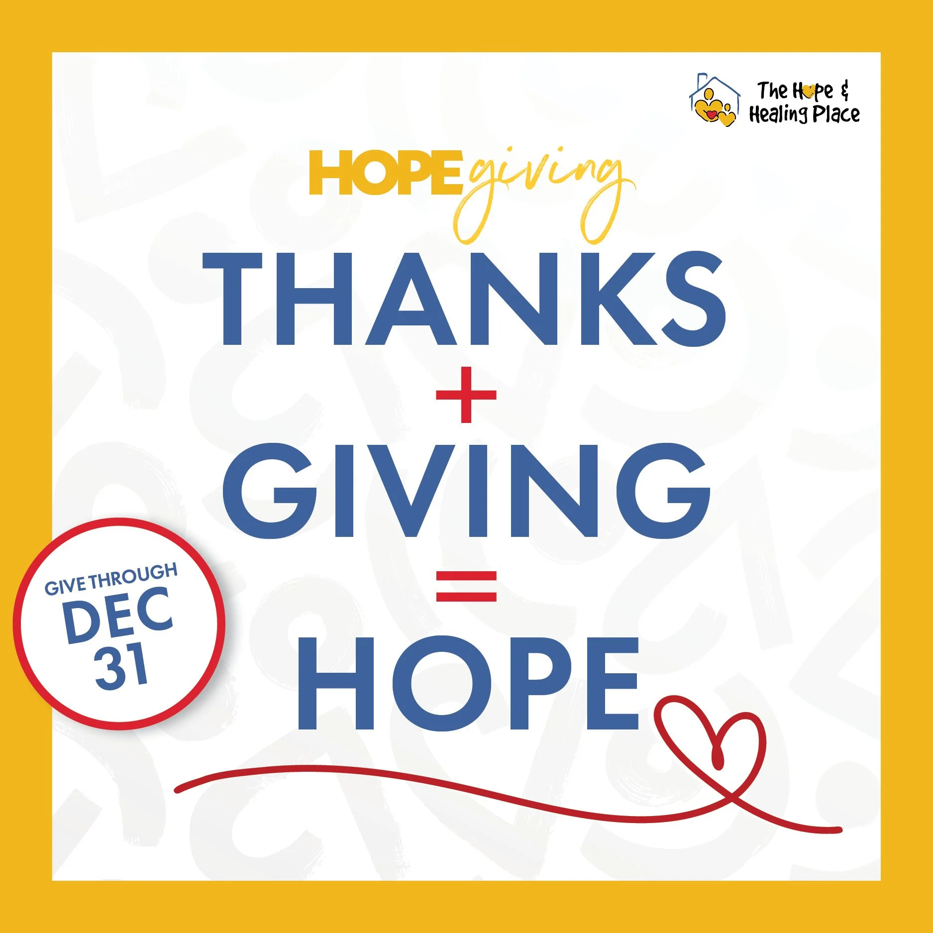 Grief is not a problem to solve. It&rsquo;s a story that needs to be heard.

At The Hope &amp; Healing Place, we offer a safe space for children, teens, and adults to process the death of a significant person.

We offer:
🟡 𝗙𝗿𝗲𝗲 𝗴𝗿𝗶𝗲𝗳 𝘀𝘂𝗽