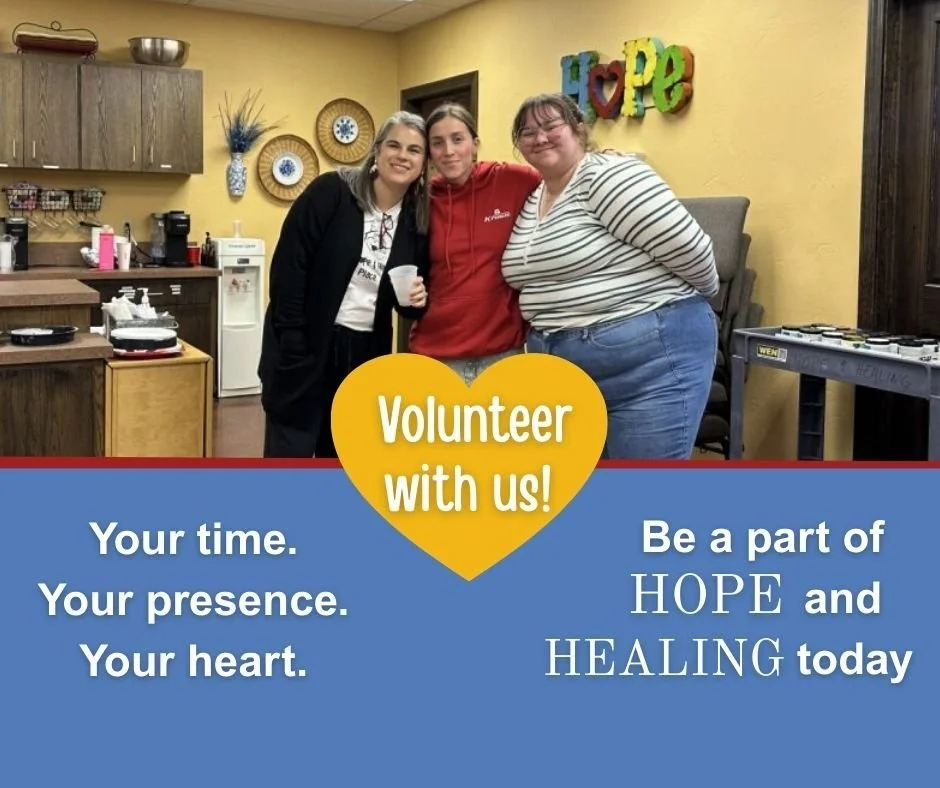 Looking for a way to make a difference in Amarillo? The Hope &amp; Healing Place is looking for volunteers who want to serve with purpose. Whether you have a few hours a month or more time to give, there&rsquo;s a place for you here. You don&rsquo;t 