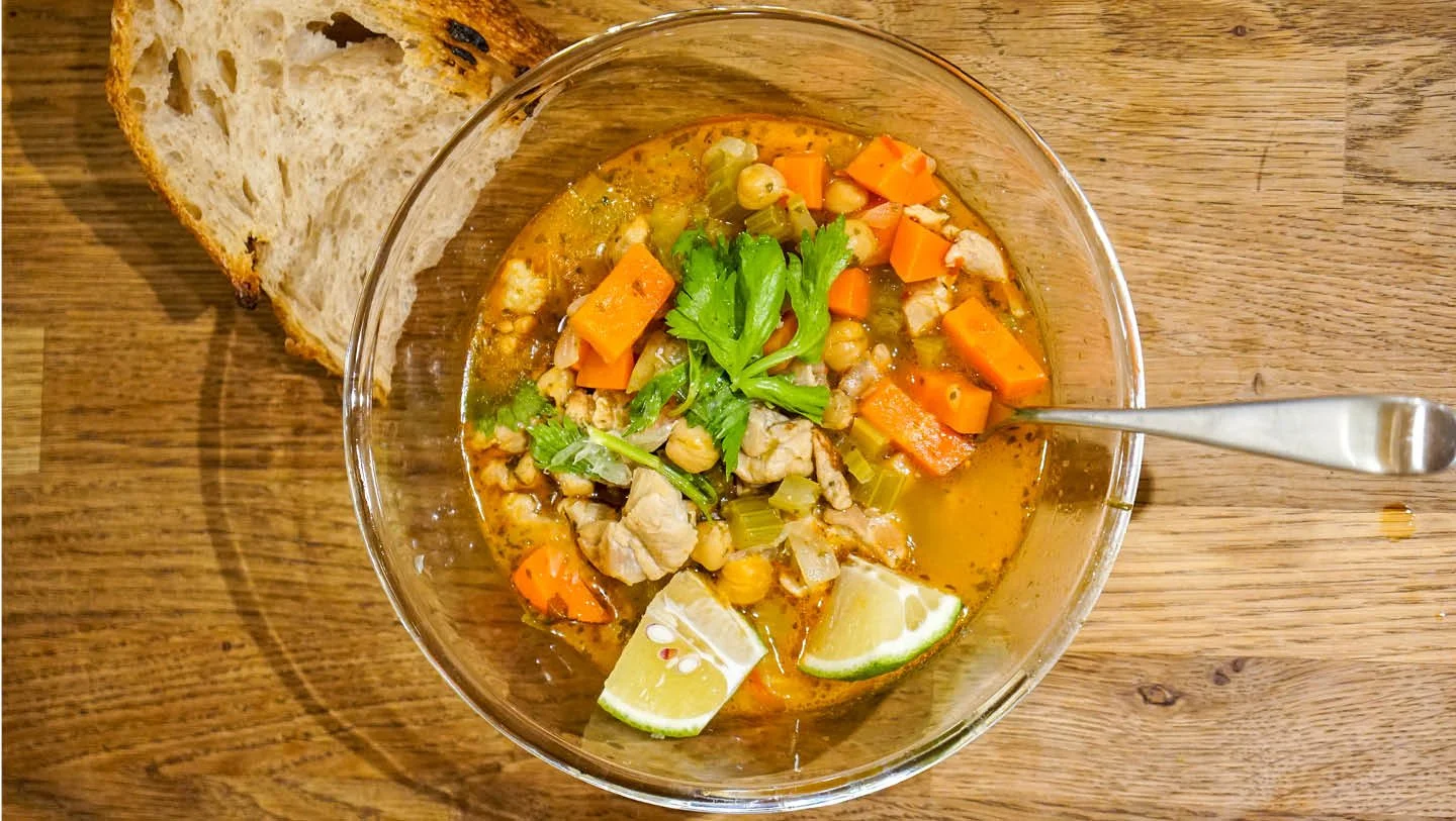 鷹嘴豆濃雞湯