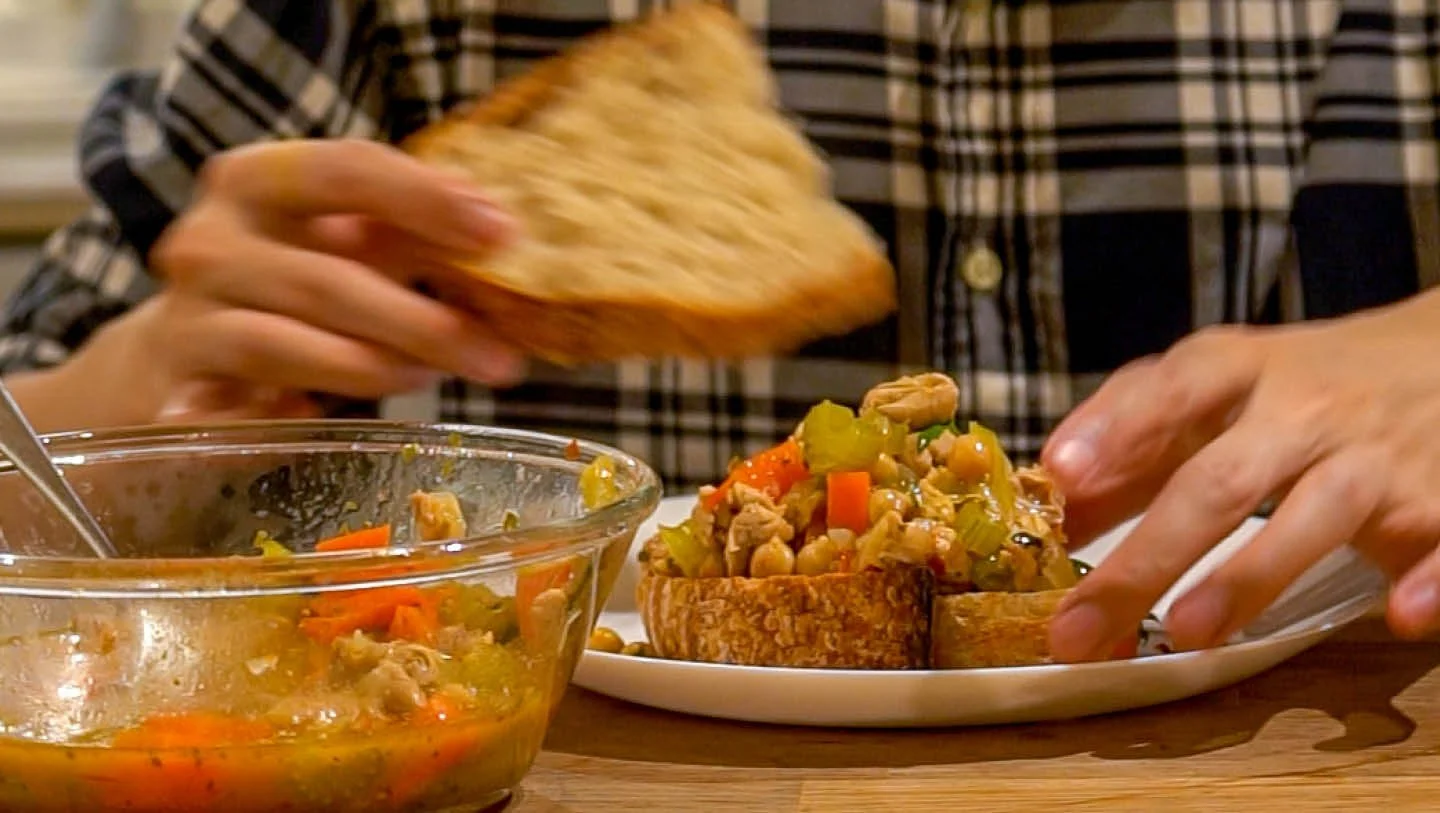 CHICKPEA CHICKEN SANDWICH