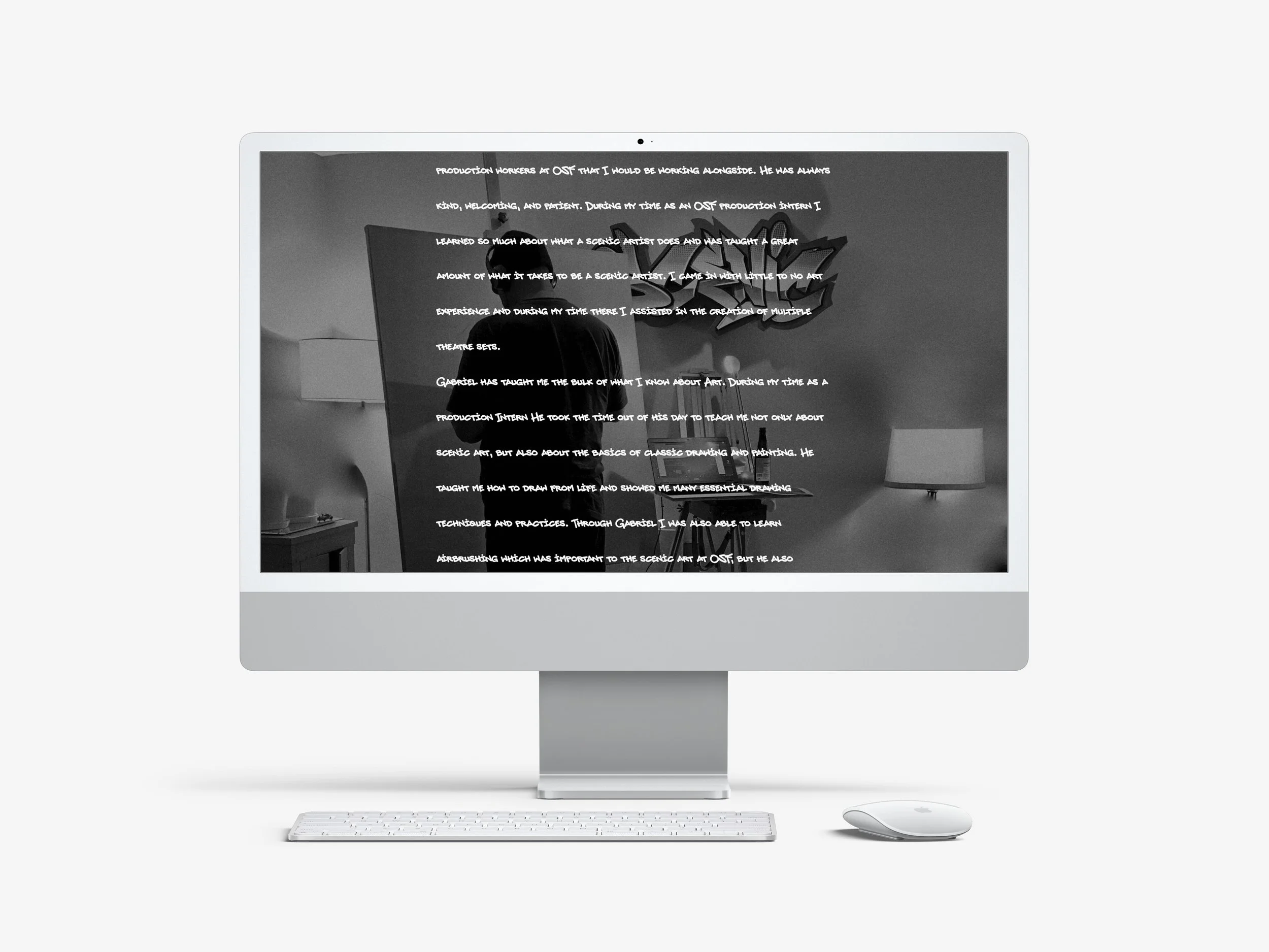 Former mentorship page (an extremely long page of testimonials with no information about the program itself or how to join)