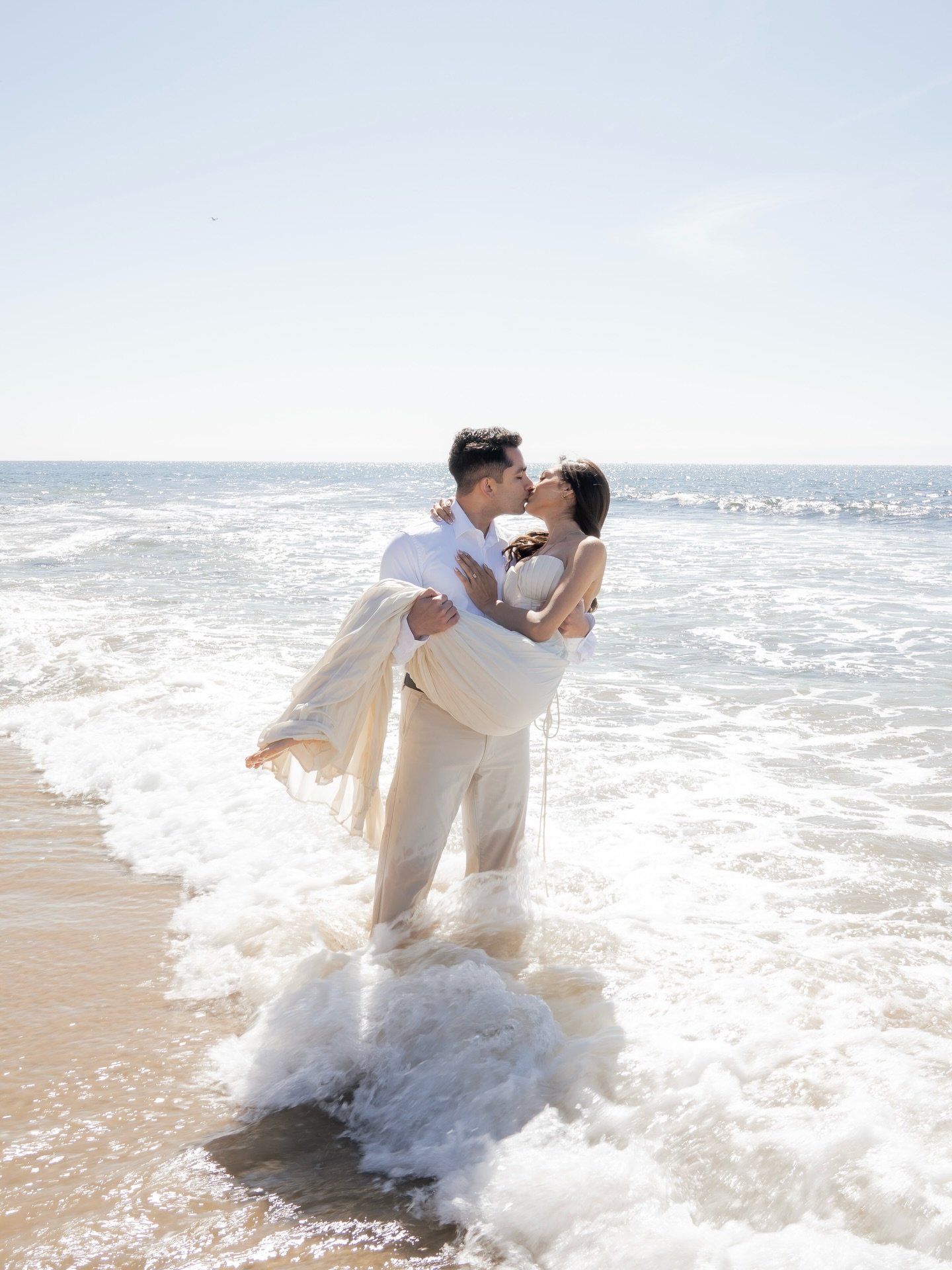 Waves crashing and love collides 💍🌊
We can&rsquo;t wait to capture your forever memories for your Wedding Day Jackie + Joey! 💍 
@jackieestalad &amp; @joeyacostad

Keywords: OC Photography, Beach Photoshoot, Engagement Session, Photographer, Weddin