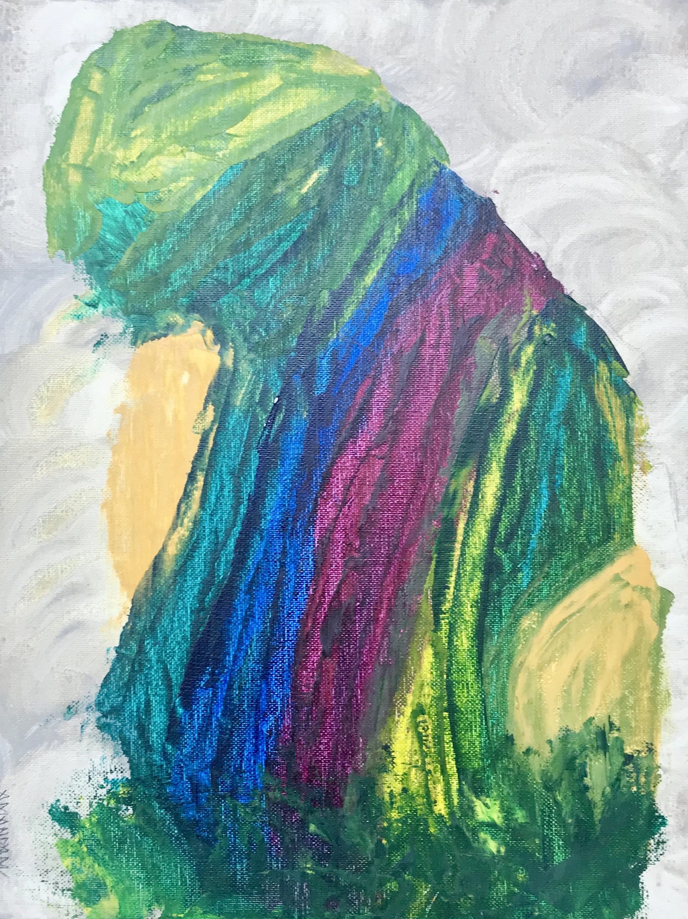 Aching Mother Nature 32.5 cm x 43 cm Acrylic