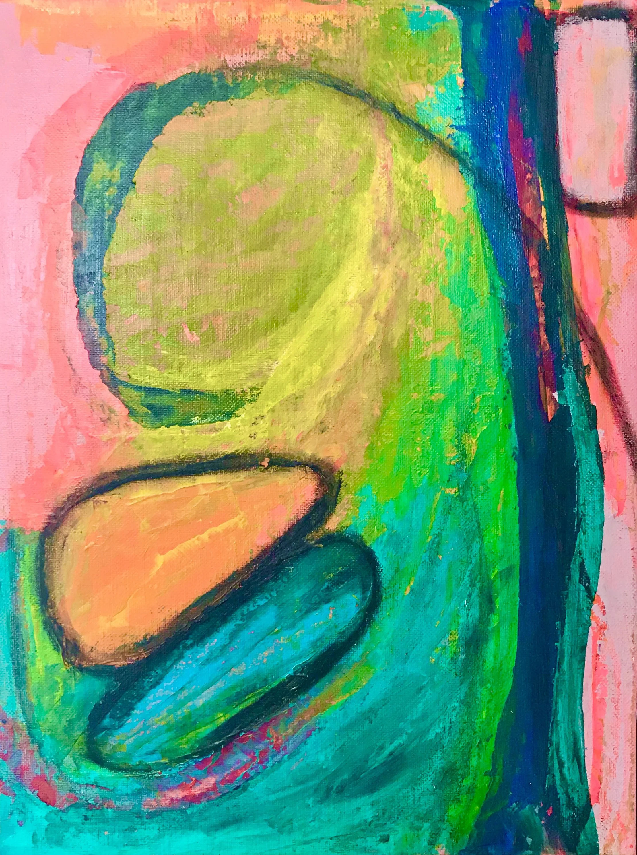 Inner Earth 32.5 cm x 43 cm Acrylic / Oil Pastel