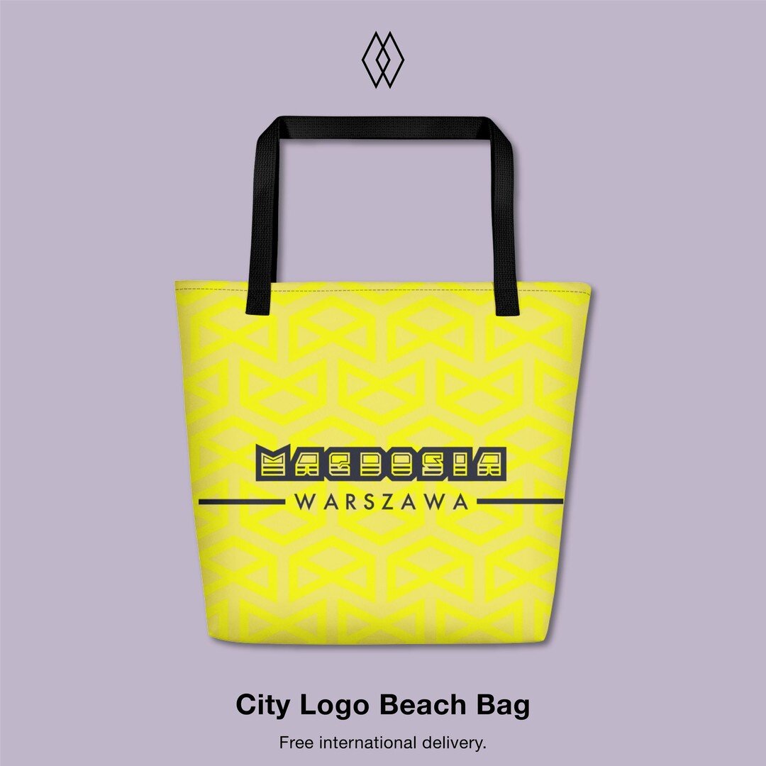 City Logo Beach Bag

This classic womens Polska beach bag features a slender all-over print. This has a large inside pocket with comfortable cotton webbing handles. Produced from quality 100% polyester fabric. Bag colour: yellow.

Check out the colle