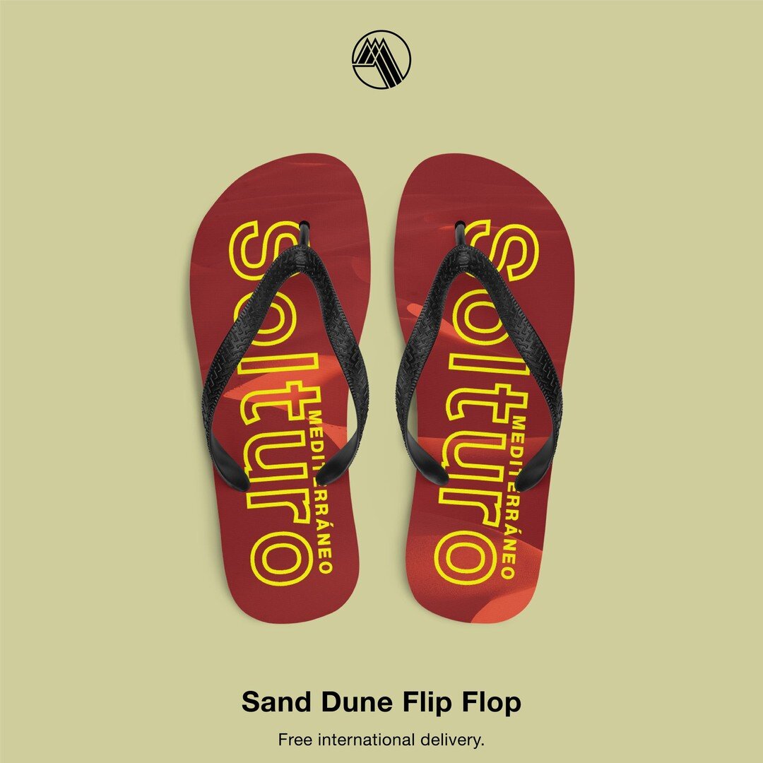 Sand Dune Flip Flop

This classic unisex Mediterraneo flip flop features a weighty all-over print with an underlaying design and overlaying branding. This has a comfortable rubber Y strap. Produced from quality 100% polyester fabric lining &amp; rubb