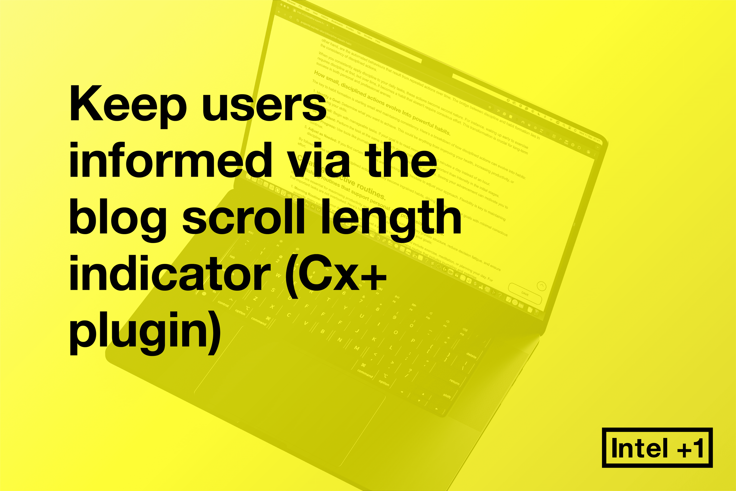 Keep users informed via the blog scroll length indicator (Cx+ plugin)