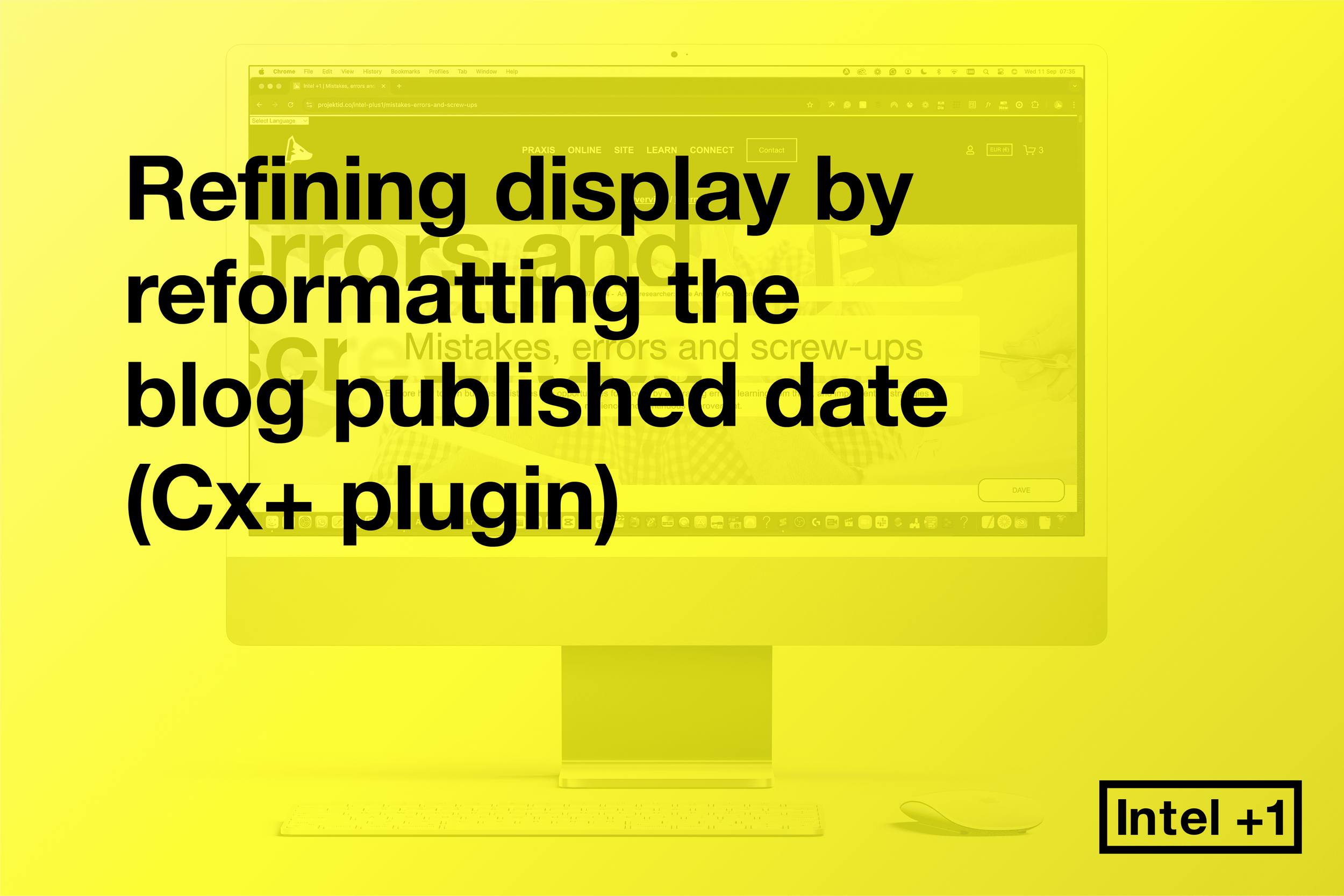 Refining display by reformatting the blog published date (Cx+ plugin)