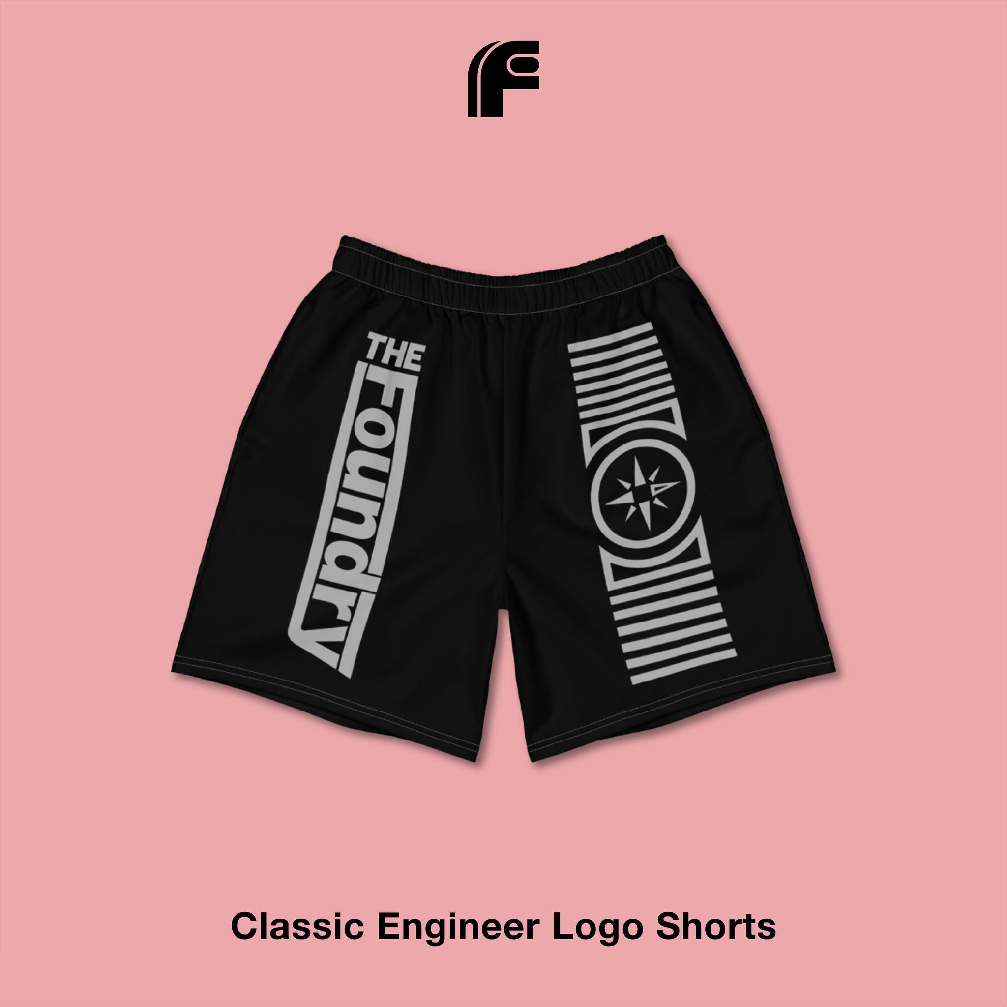 Classic Engineer Logo Shorts
Channel The Foundry&rsquo;s engineering heritage with these Classic Engineer Logo Shorts, emblazoned with bold insignia that speaks to our industrial past. Meticulously constructed for comfort, they exude a timeless appea
