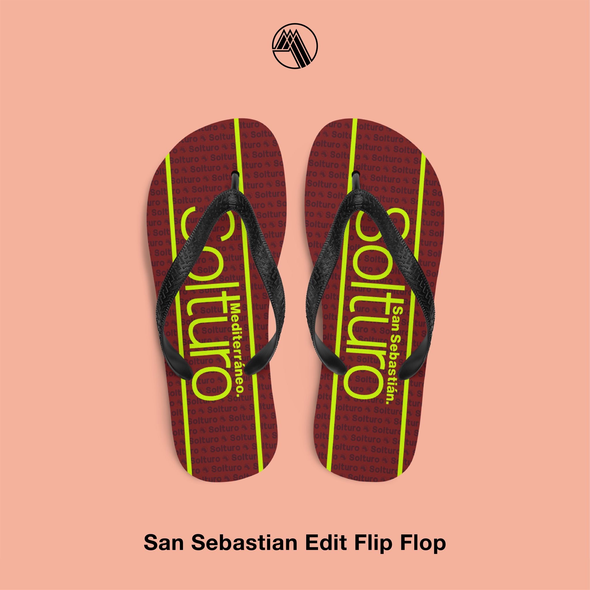 San Sebastian Motif Flip Flop
Savour San Sebastian&rsquo;s renowned culinary flair with Solturo&rsquo;s San Sebastian Motif Flip Flop. A bold palette nods to the city&rsquo;s vibrant Basque culture, while the comfortable design lets you explore its s